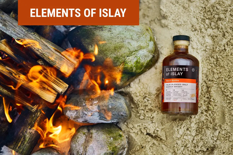 Elements of Islay Whisky am Strand