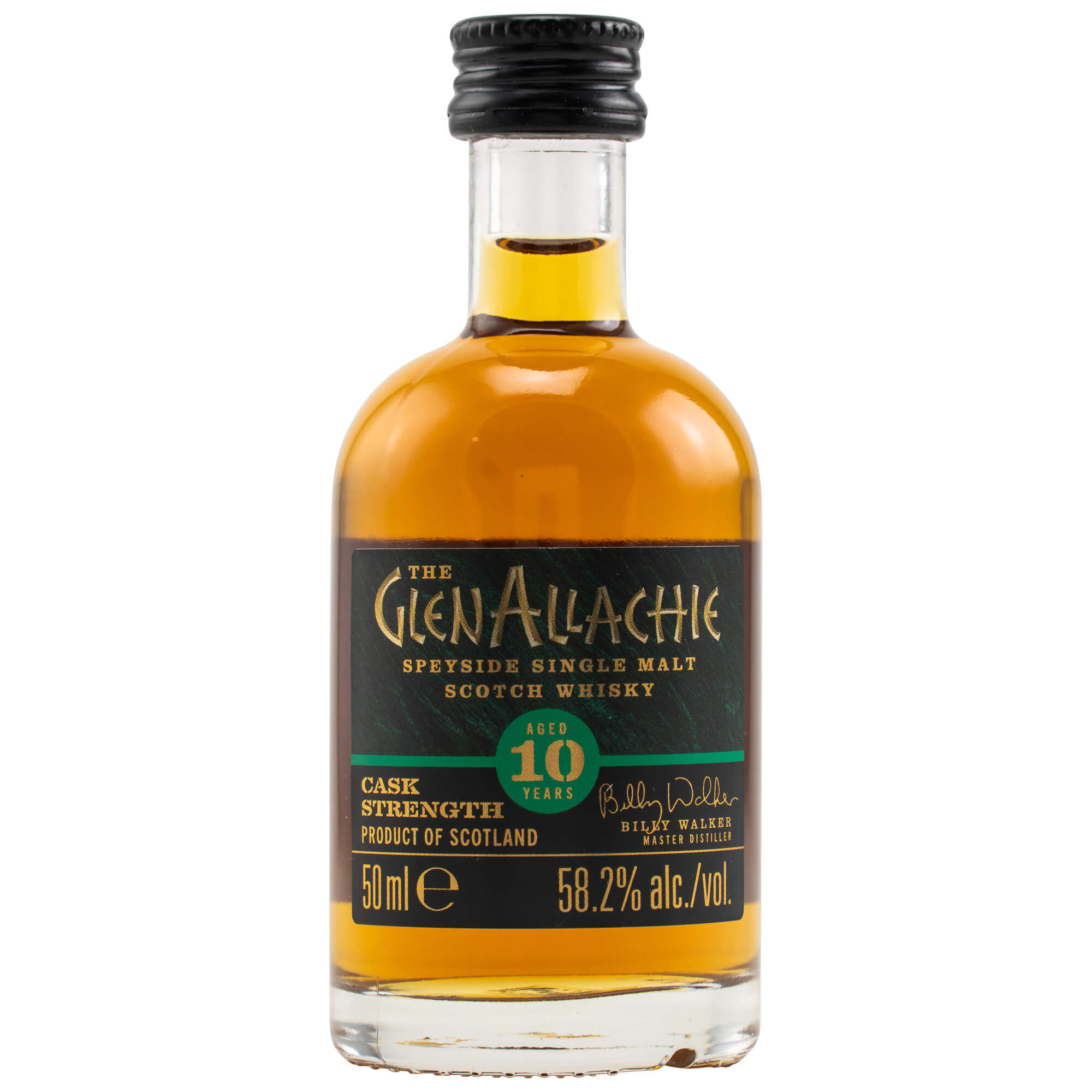 GlenAllachie 10 Jahre Cask Strength Miniatur
