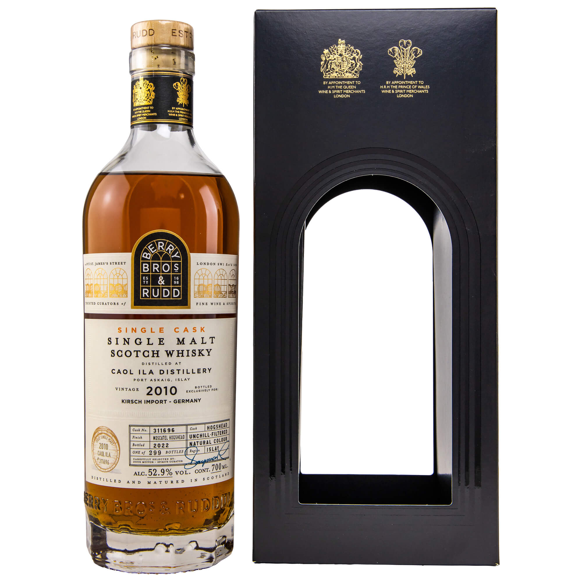 Berry Bros and Rudd Caol Ila Moscatel Finish 2010 2022 Islay Whisky