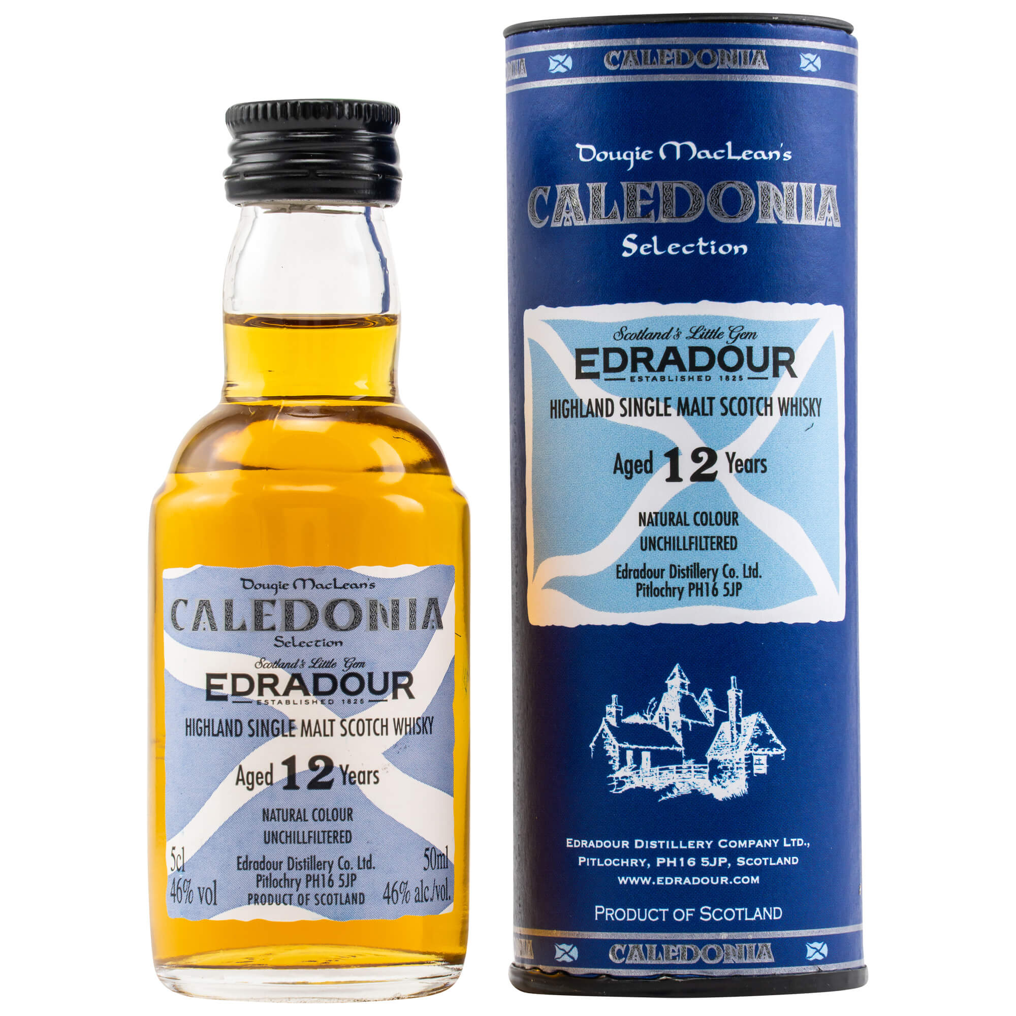 Edradour 12 Jahre Caledonia Miniatur