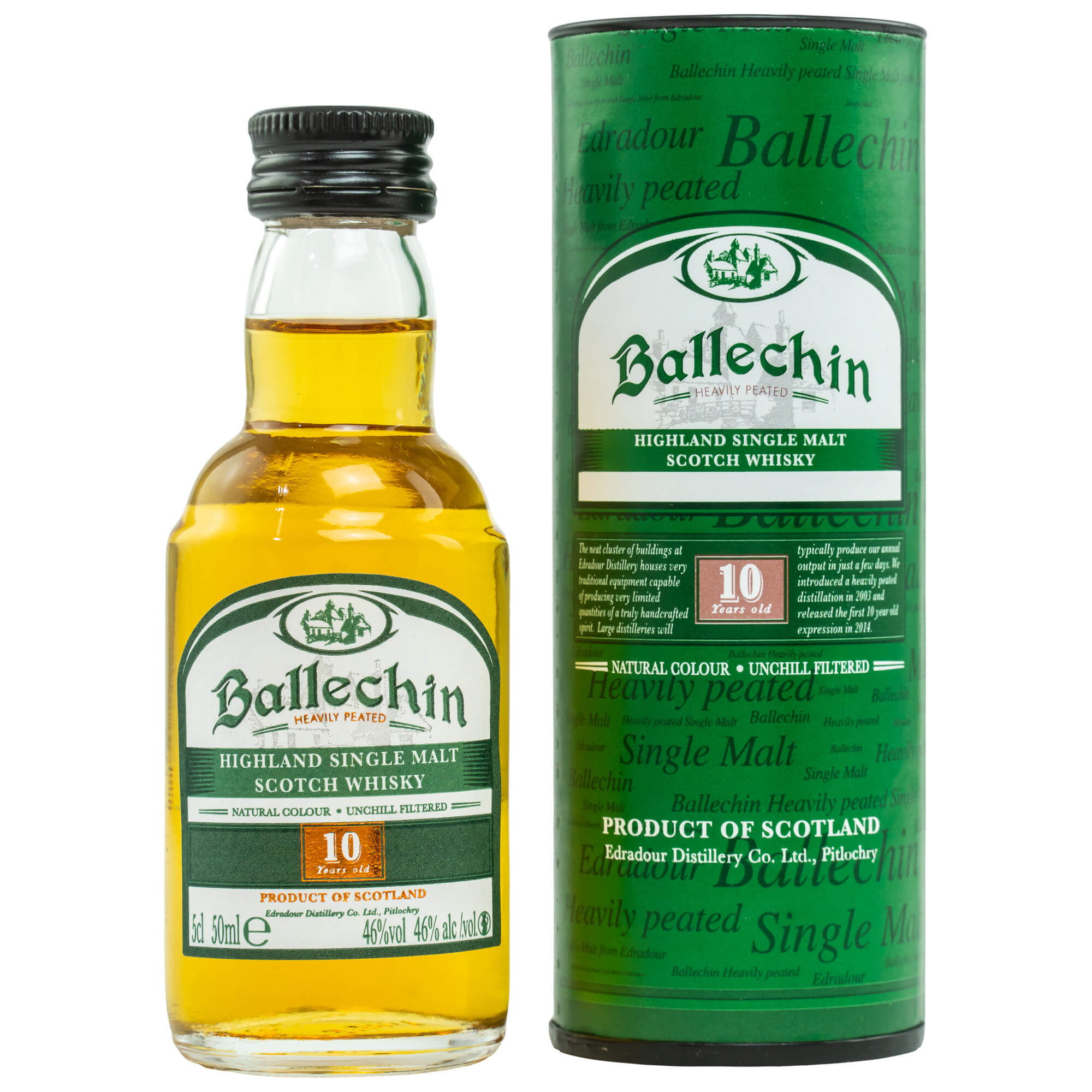 Ballechin 10 Jahre Miniatur Whisky