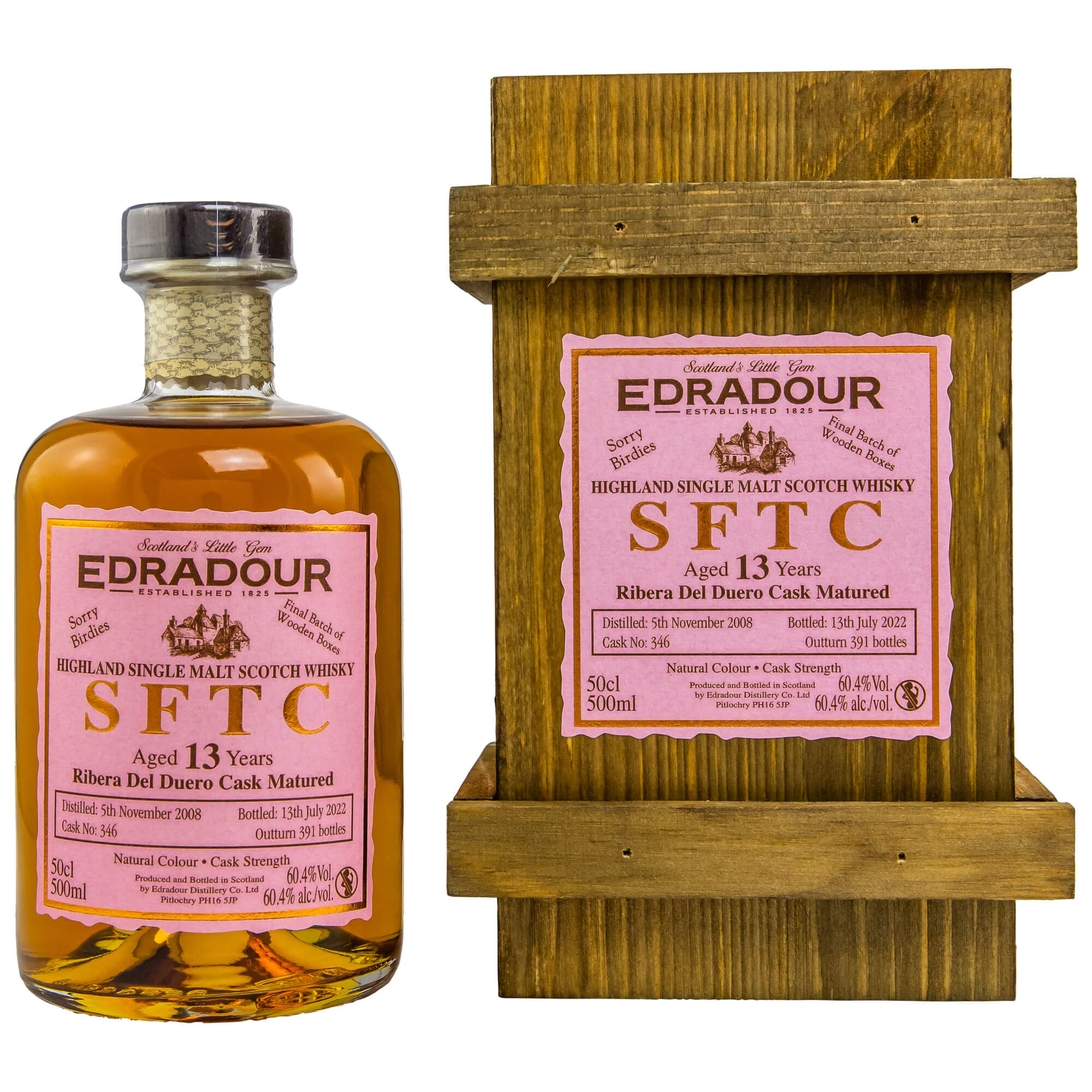 Edradour SFTC Ribera Del Duero 13 Jahre 2008/2022 Single Malt Whisky