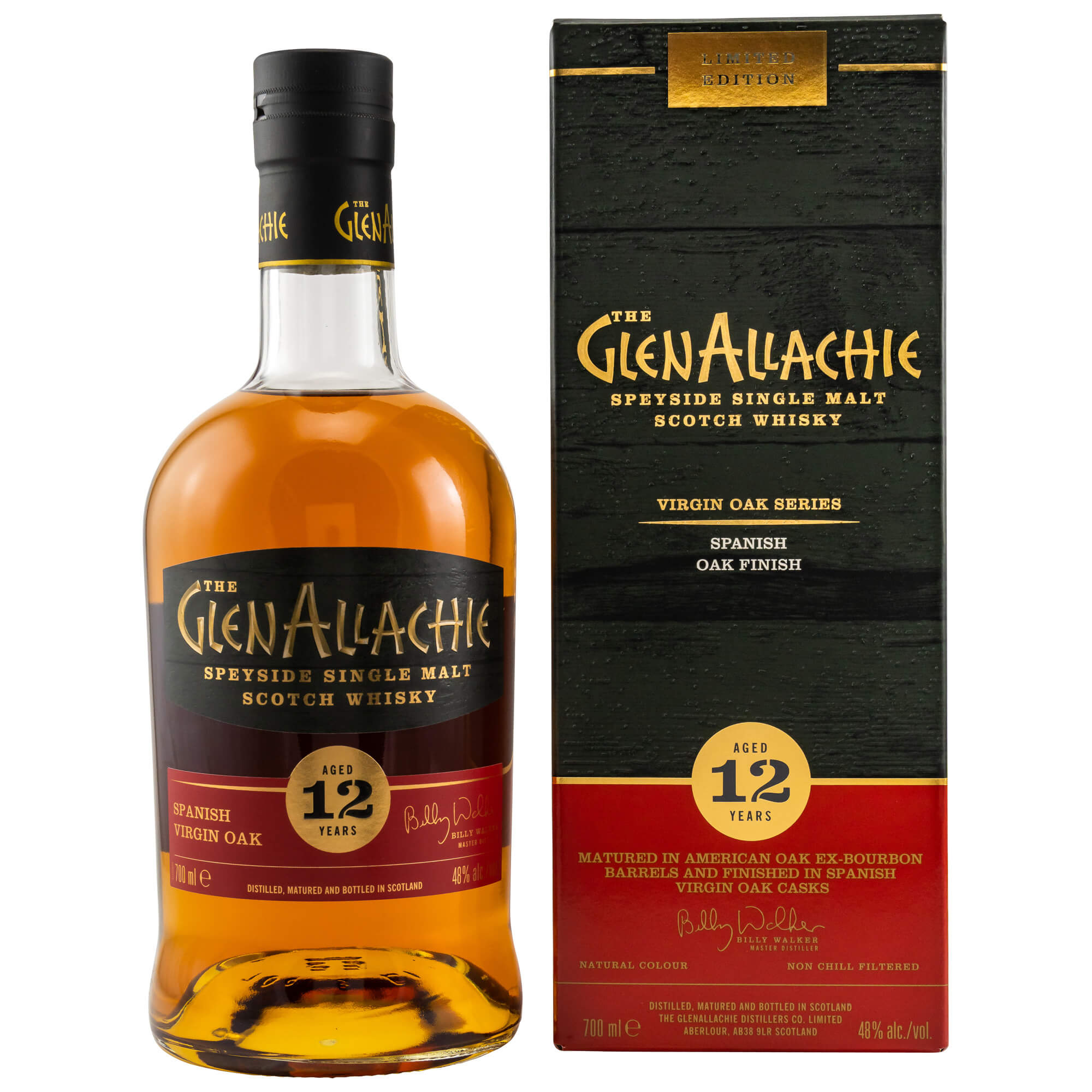 GlenAllachie 12 Jahre Spanish Oak Wood Finish
