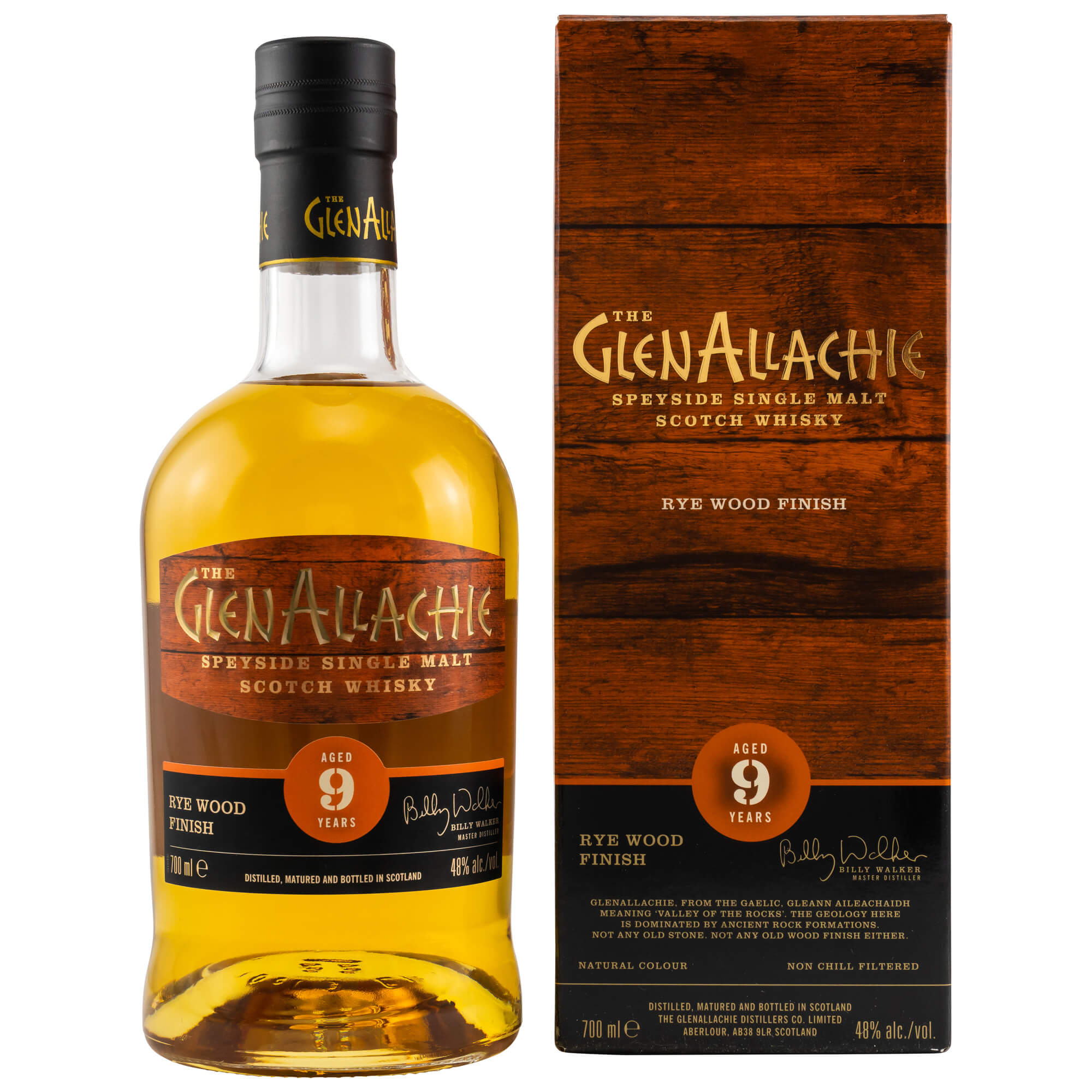 GlenAllachie 9 Jahre Rye Wood Finish
