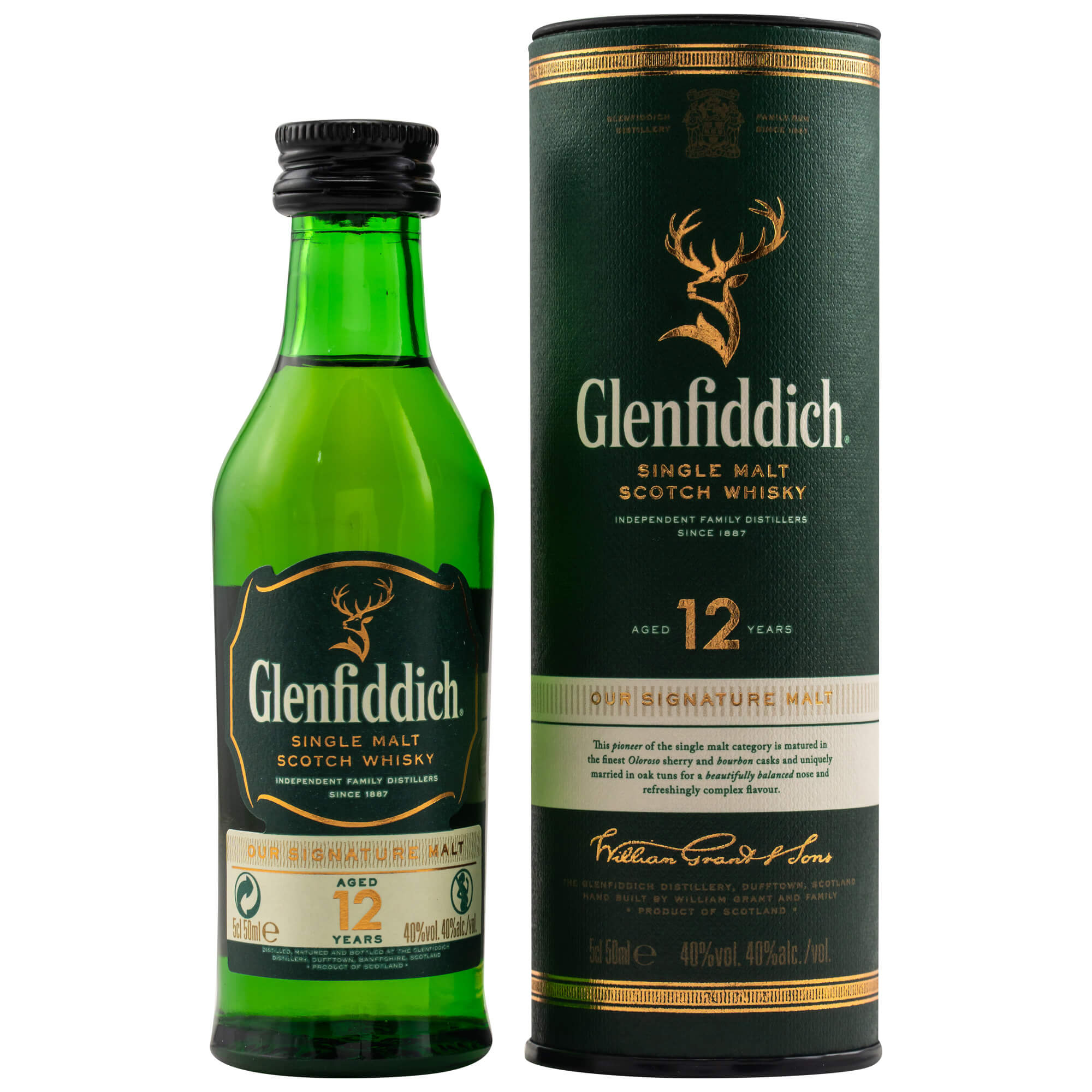 Glenfiddich Our Original Twelve 12 Jahre Miniatur