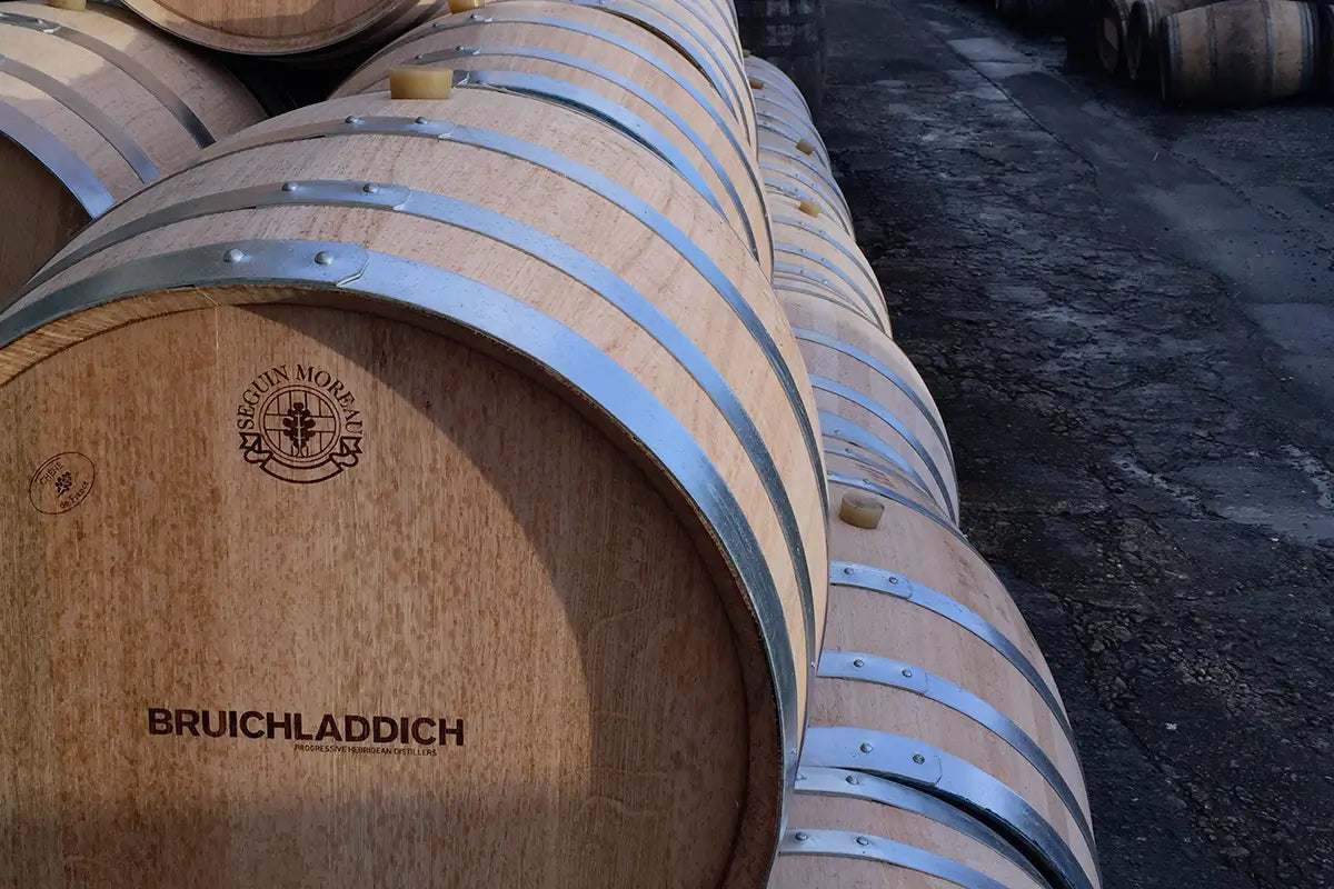 Virgon Oak Fässer bei der Bruichladdich Whiskybrennerei