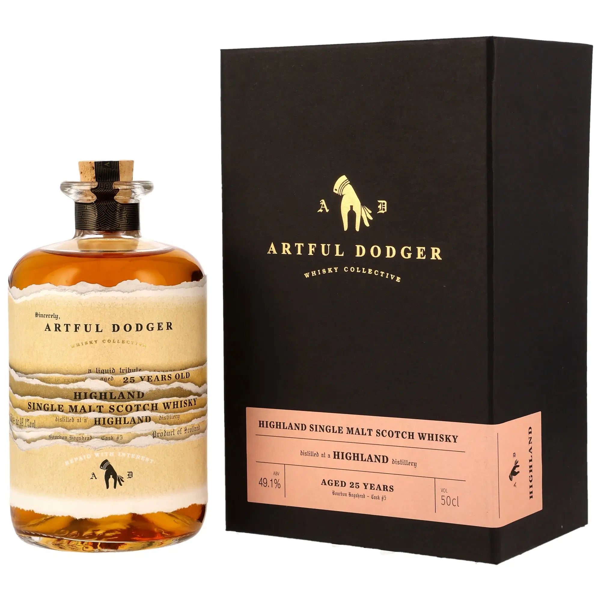 A Highland Distillery Artful Dodger 25 Jahre 1996/2021 Single Malt Whisky