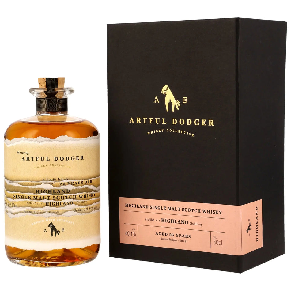 A Highland Distillery Artful Dodger 25 Jahre 1996/2021 Single Malt Whisky