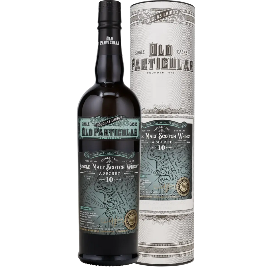 A Secret Lowland Old Particular 10 Jahre 2014/2025 Mystery Malt Whisky