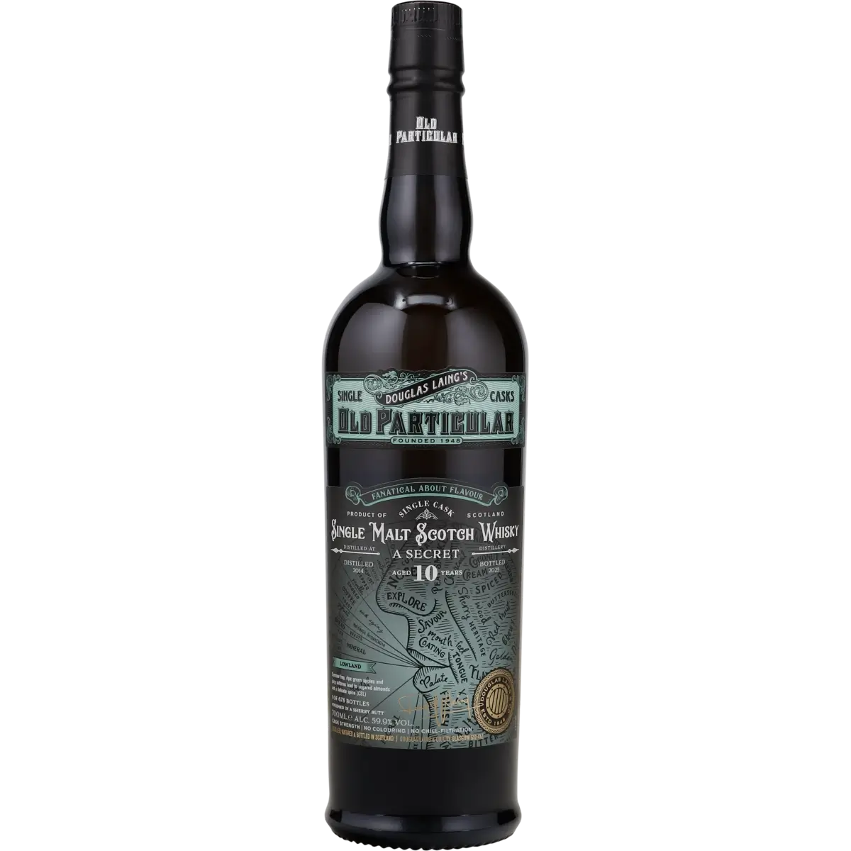 A Secret Lowland Old Particular 10 Jahre 2014/2025 Mystery Malt Whisky