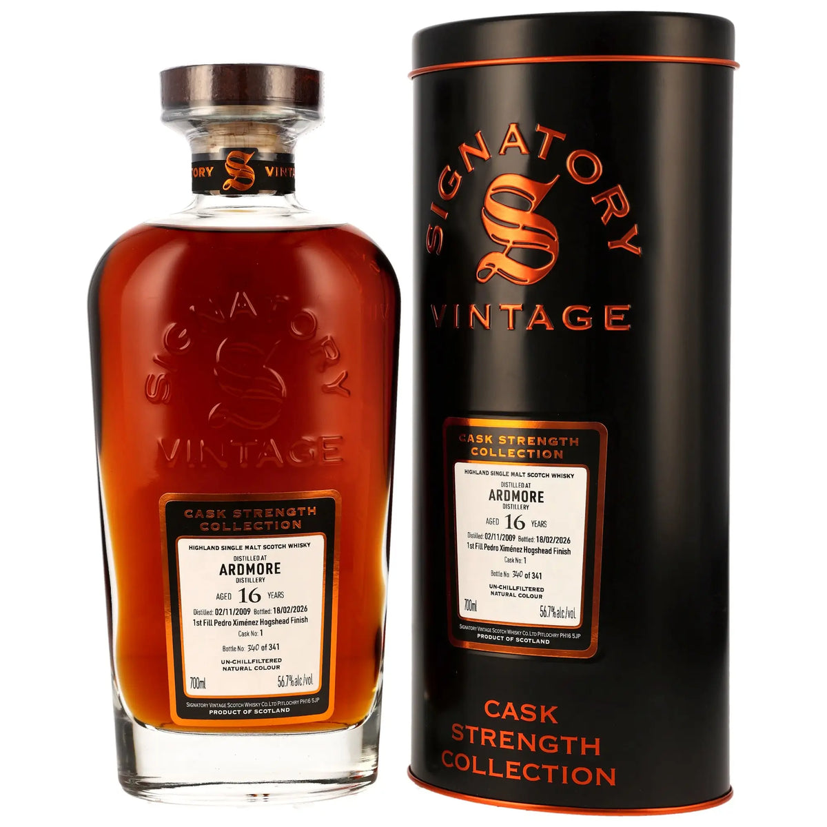 Ardmore Cask Strength 16 Jahre 2009/2026 Whisky von Signatory Vintage