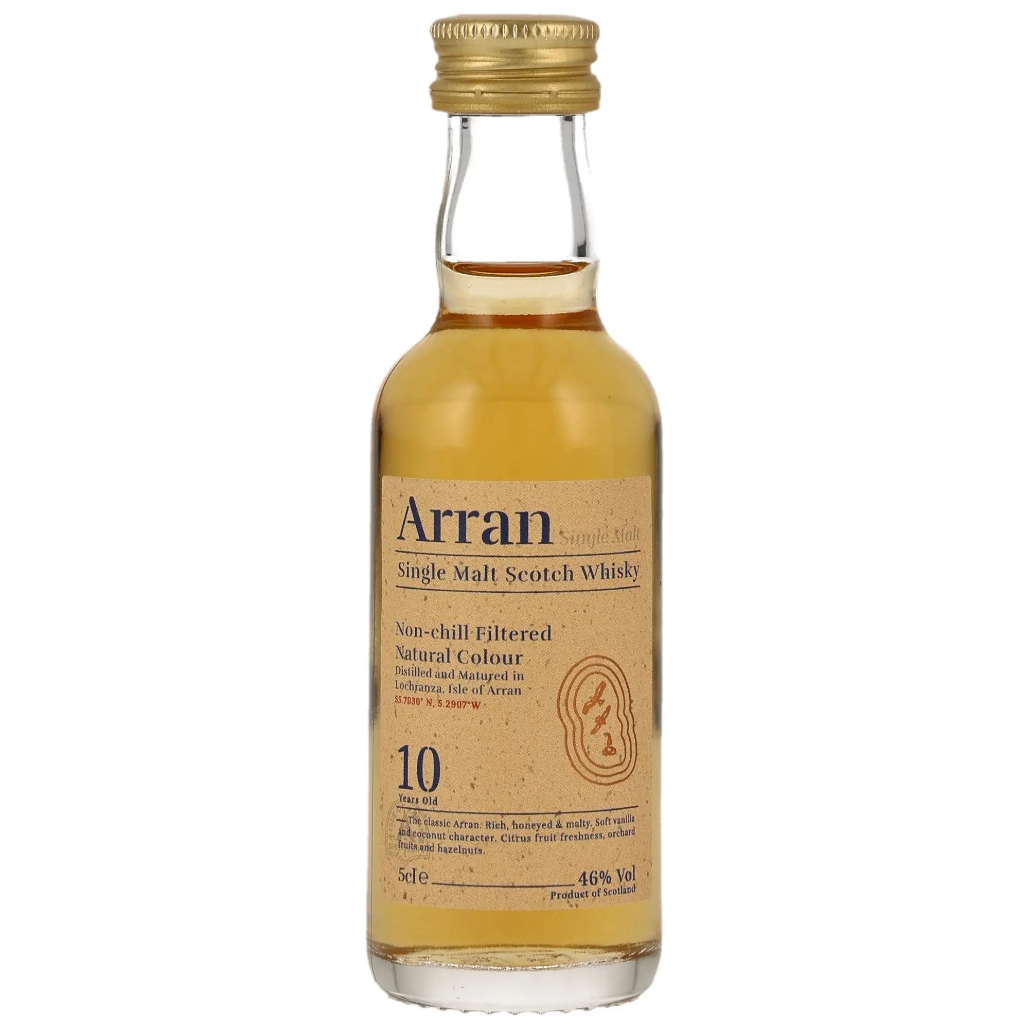 Arran 10 Jahre Miniatur Single Malt Whisky