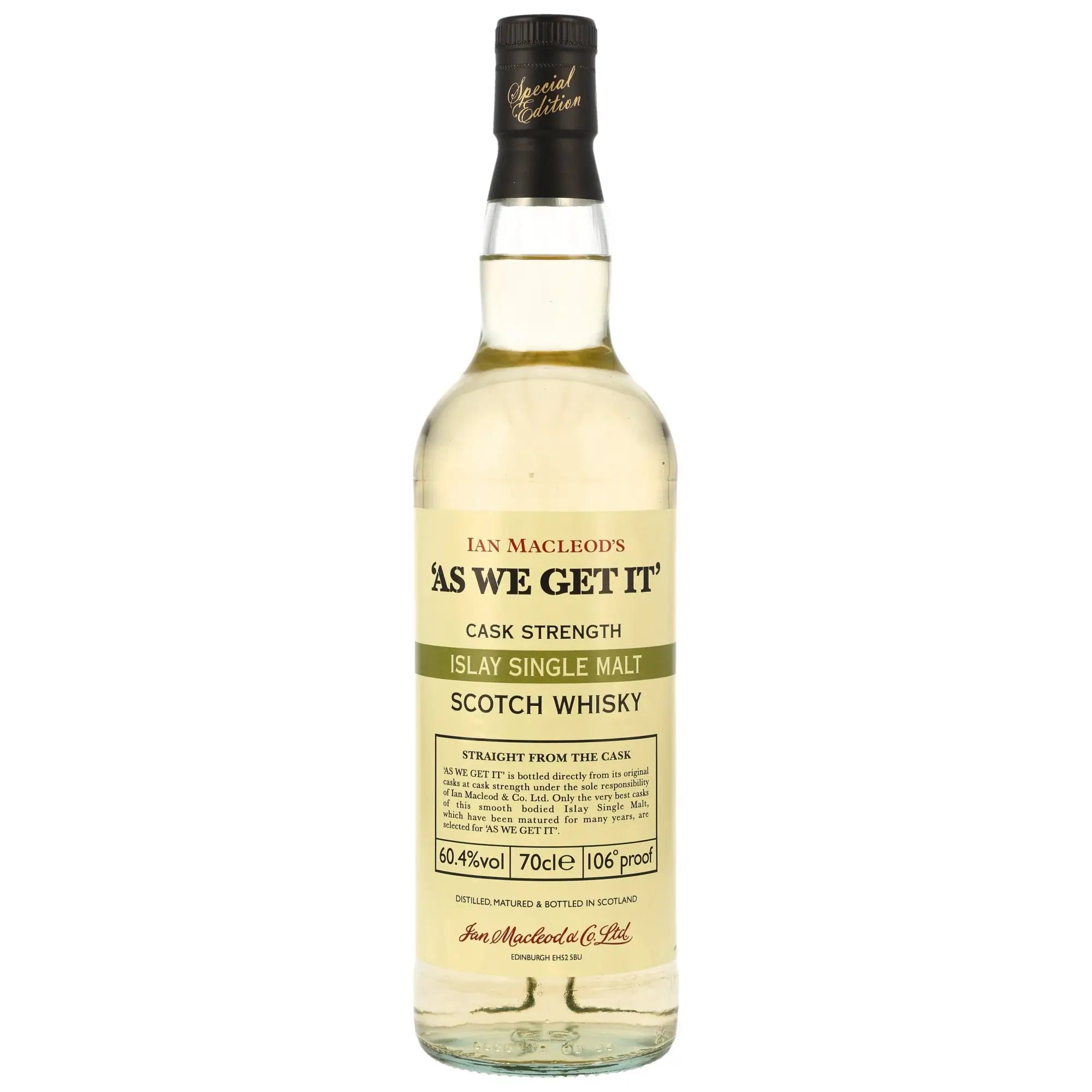 As We Get It Islay Single Malt Scotch Whisky