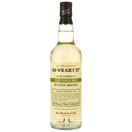 As We Get It Islay Single Malt Scotch Whisky
