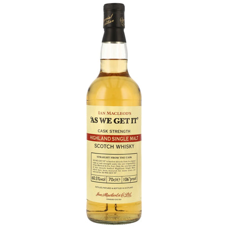 As We Get It Highland Single Malt Scotch Whisky