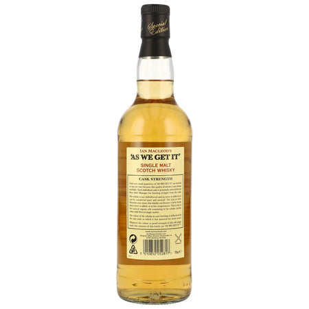 As We Get It Highland Single Malt Scotch Whisky