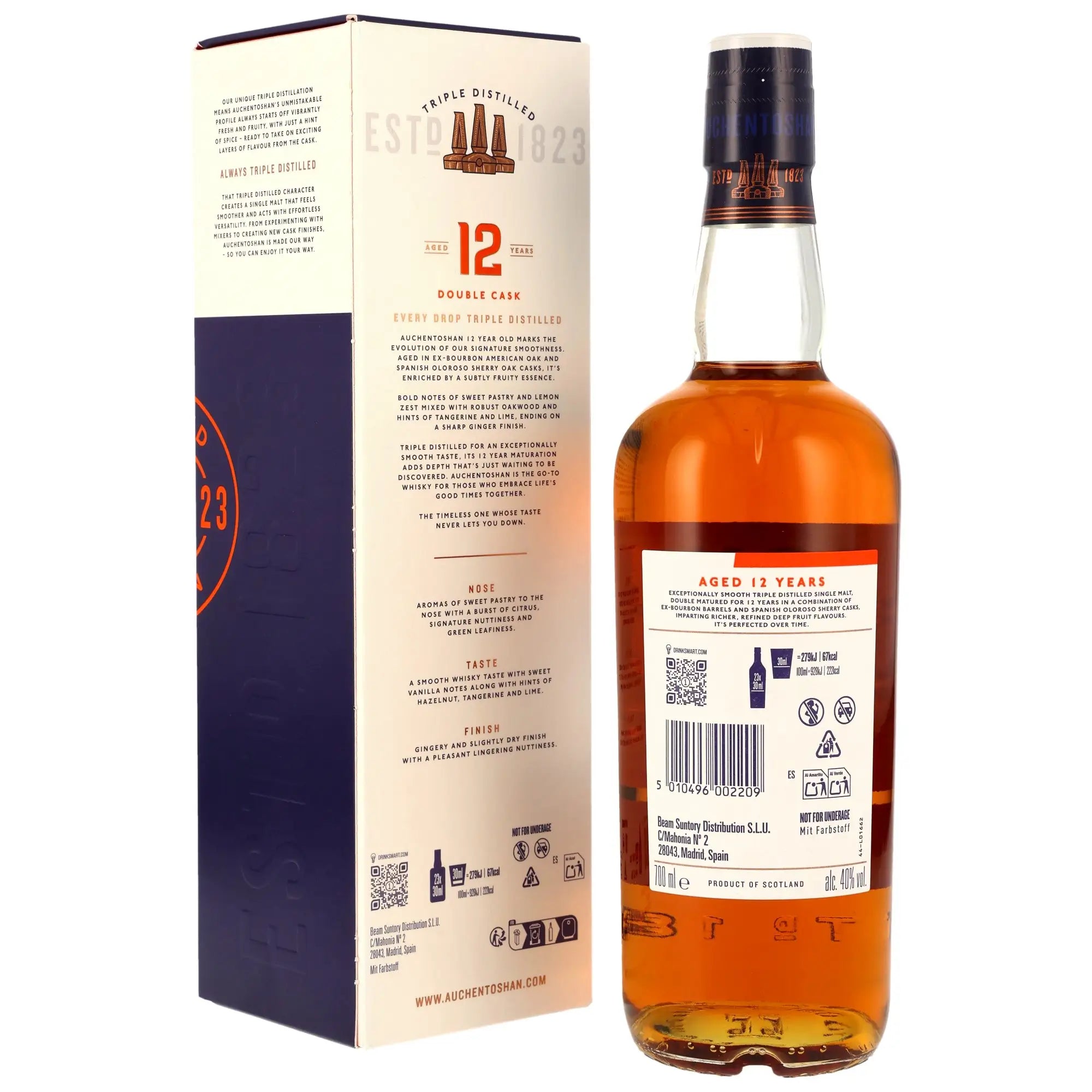 Auchentoshan 12 Jahre Lowland Single Malt Scotch Whisky
