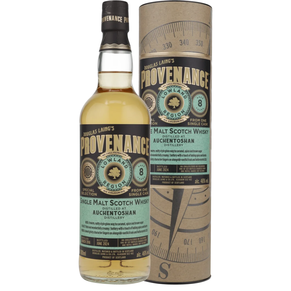 Auchentoshan Provenance 8 Jahre 2016/2024 Lowland Whisky von Douglas Laing