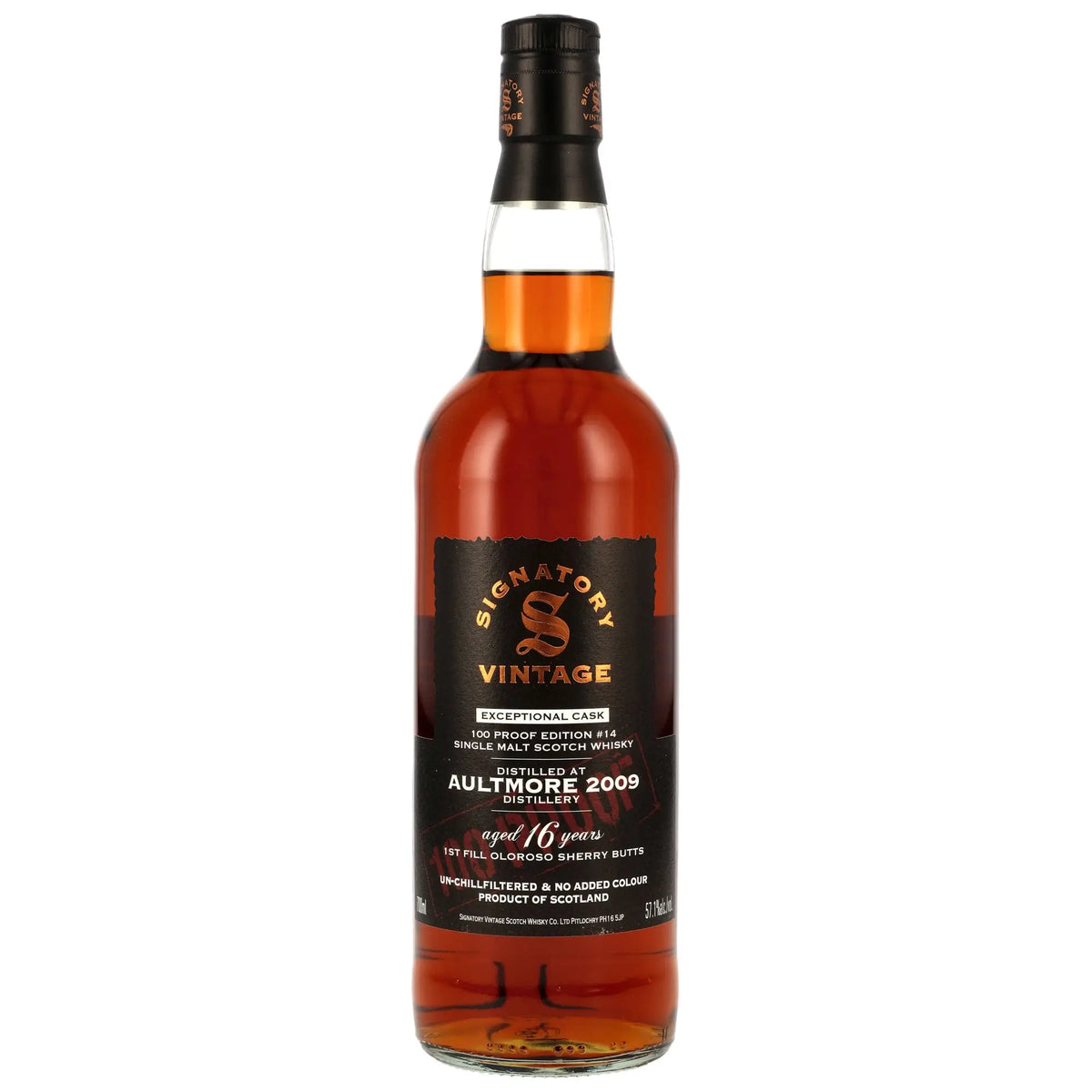 Aultmore 100 Proof Exceptional Cask Edition #14 16 Jahre 2009/2025 Single Malt Whisky