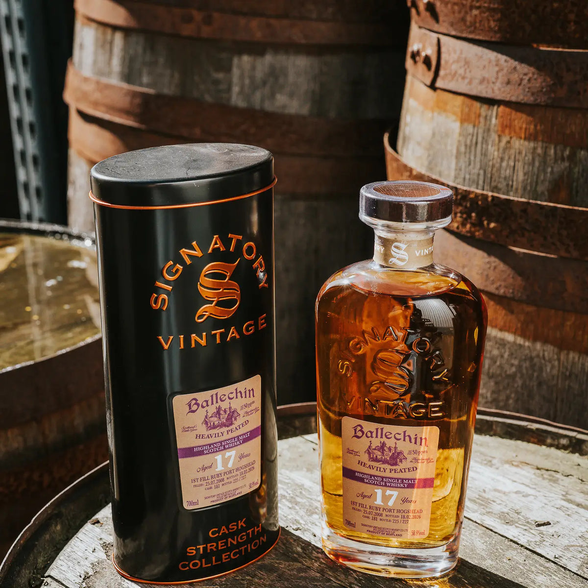 Ballechin Cask Strength Ruby Port Hogshead 17 Jahre 2008/2026 Whisky von Signatory Vintage