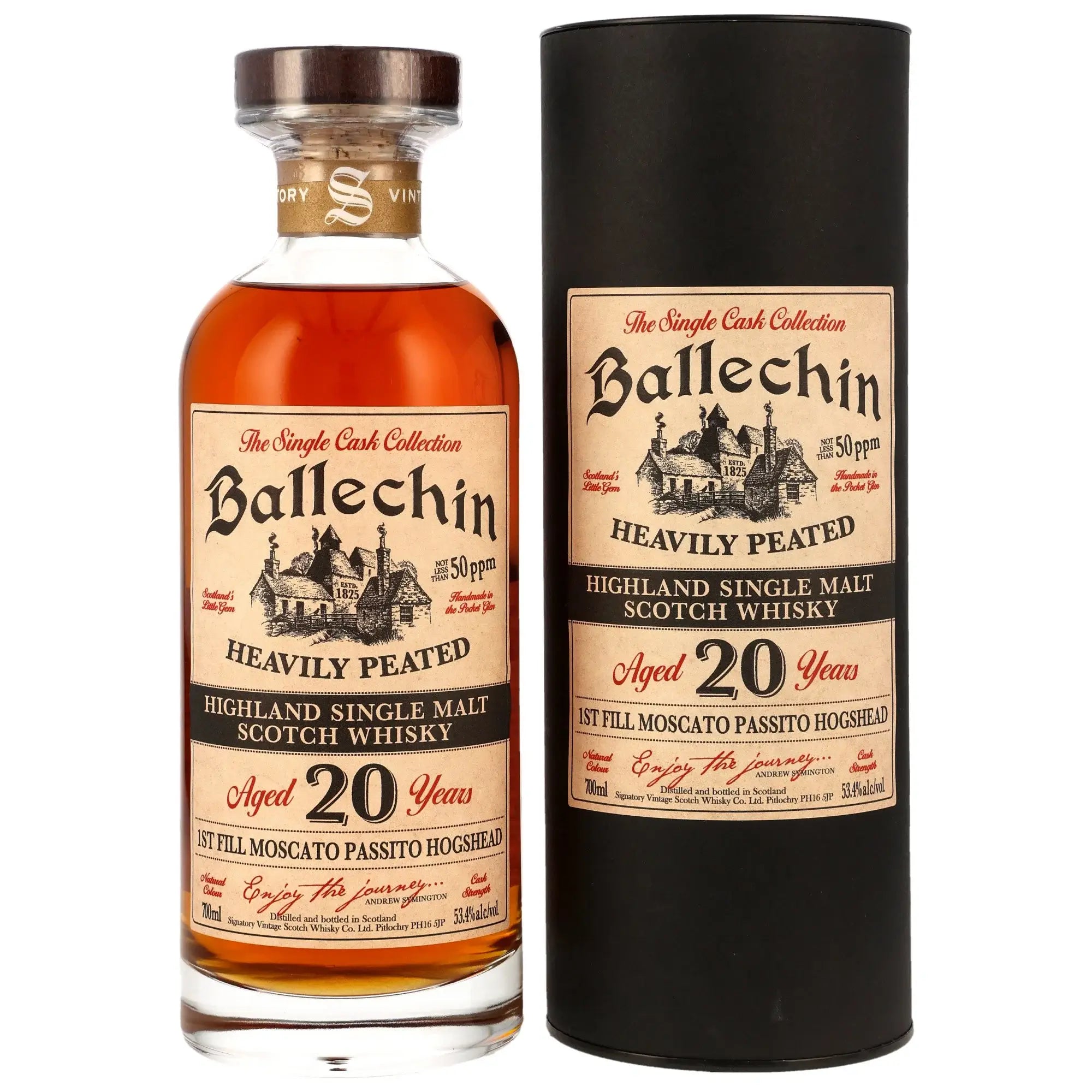 Ballechin First Fill Moscato Passito Wine Cask #808 20 Jahre 2006/2026 Whisky von Signatory Vintage