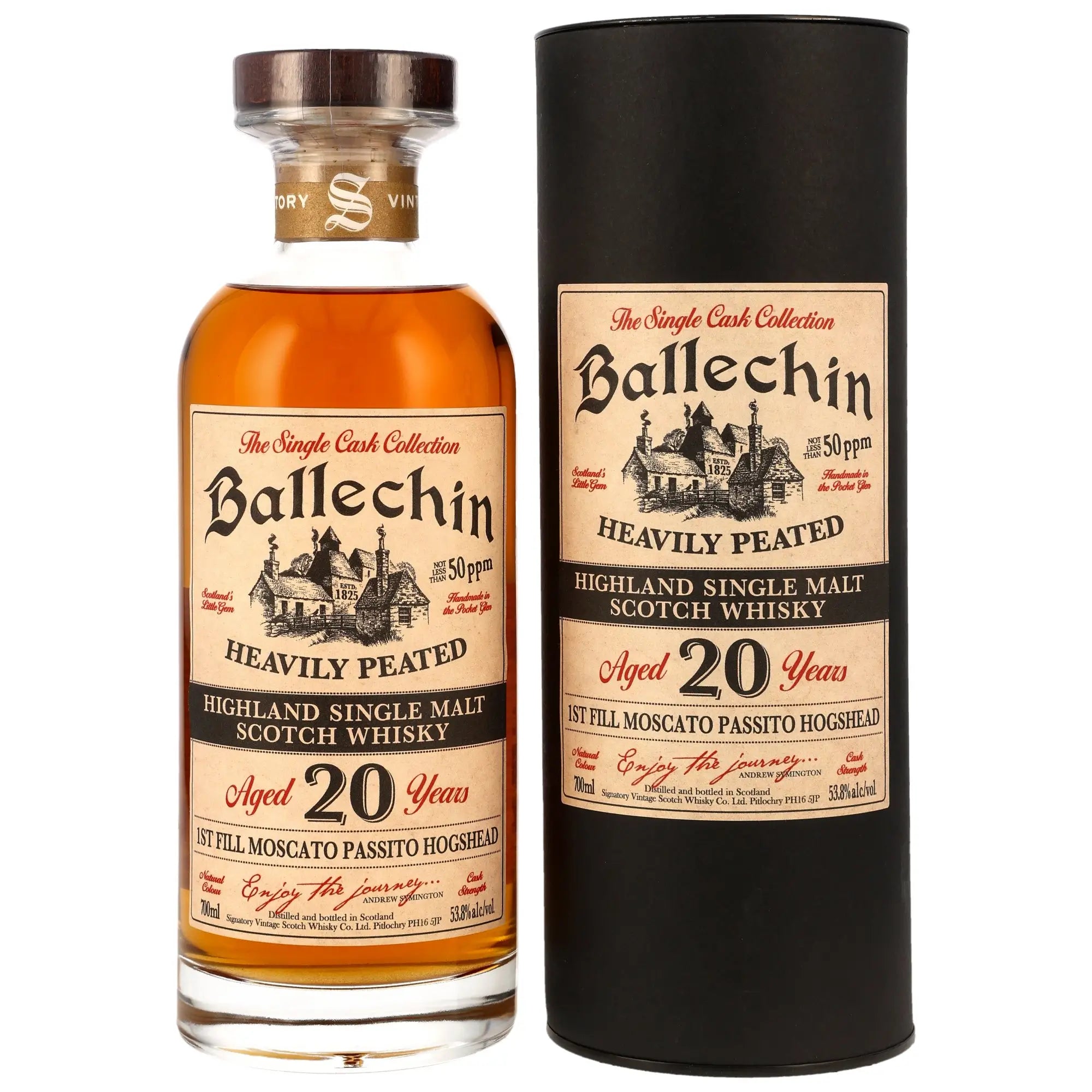 Ballechin First Fill Moscato Passito Wine Cask #801 20 Jahre 2006/2026 Whisky von Signatory Vintage