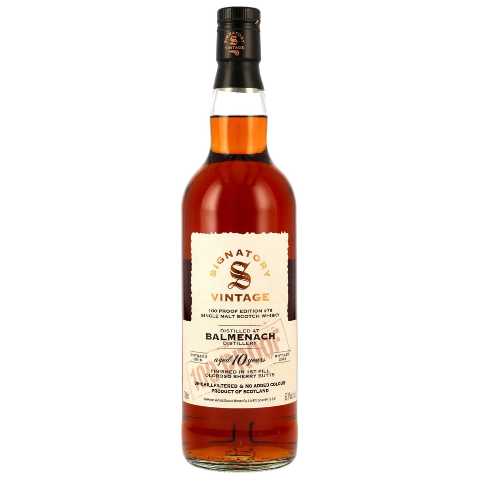 Balmenach 100 Proof Edition #79 10 Jahre 2016/2026 Speyside Whisky von Signatory Vintage