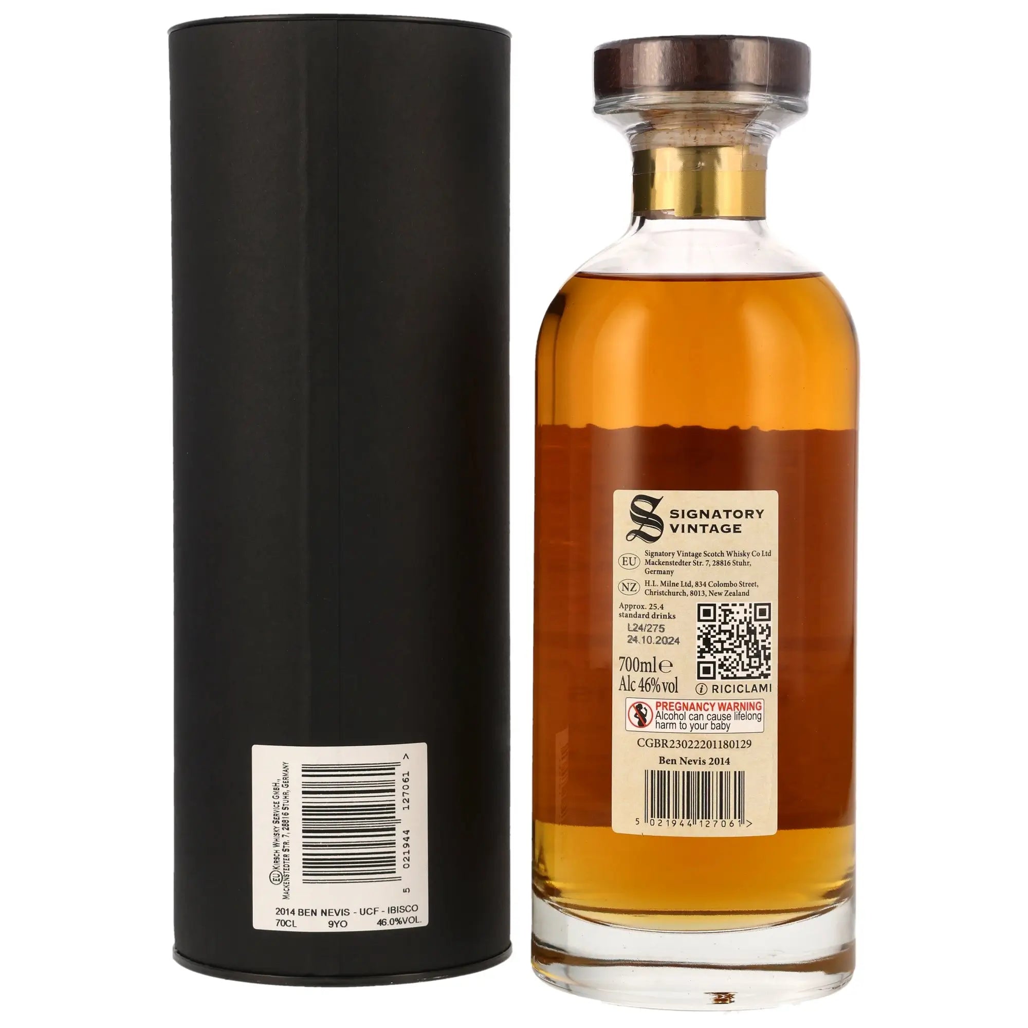Ben Nevis Decanter 9 Jahre 2014/2024 Highland Single Malt Scotch Whisky