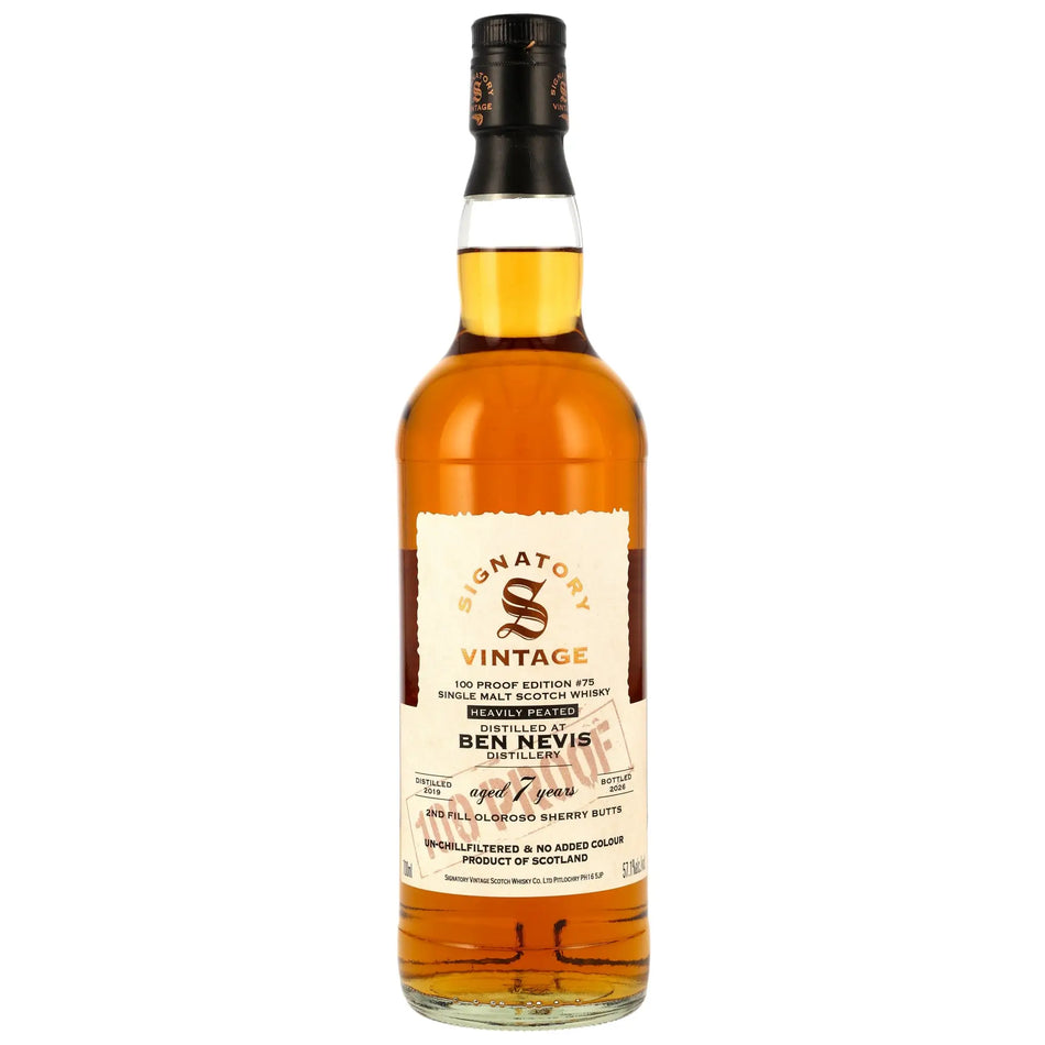 Ben Nevis Heavily Peated 100 Proof Edition #75 7 Jahre 2019/2026