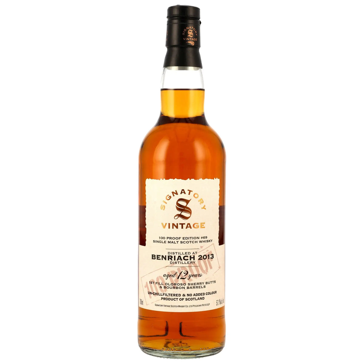 Benriach 100 Proof Edition #69 12 Jahre 2013/2025 Single Malt Whisky