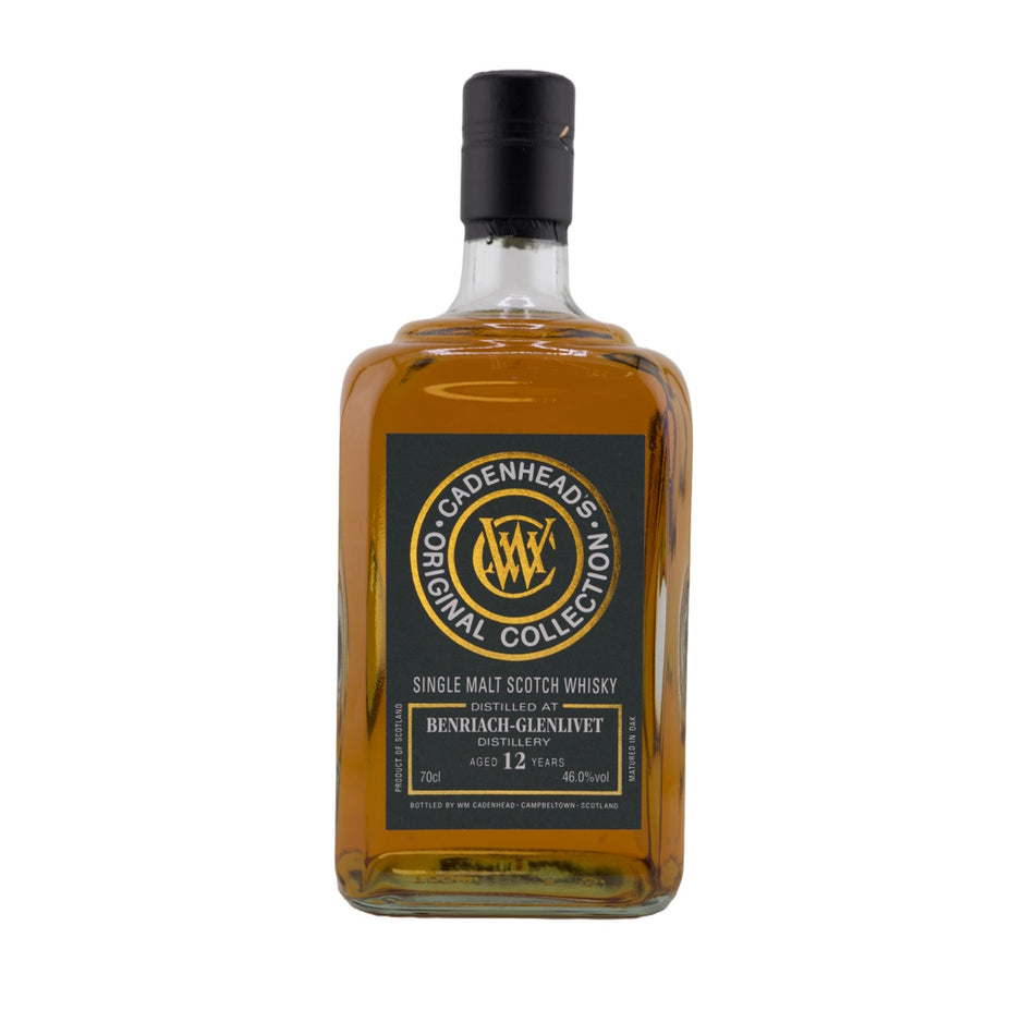 Vorderseite der Whiskyflasche Benriach Amontillado Finish Cadenhead's Original Collection 12 Jahre