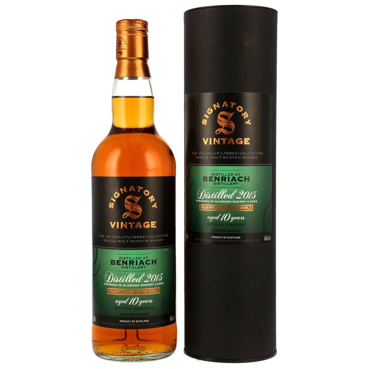 Benriach Un-Chillfiltered 10 Jahre 2015/2026 Whisky von Signatory Vintage