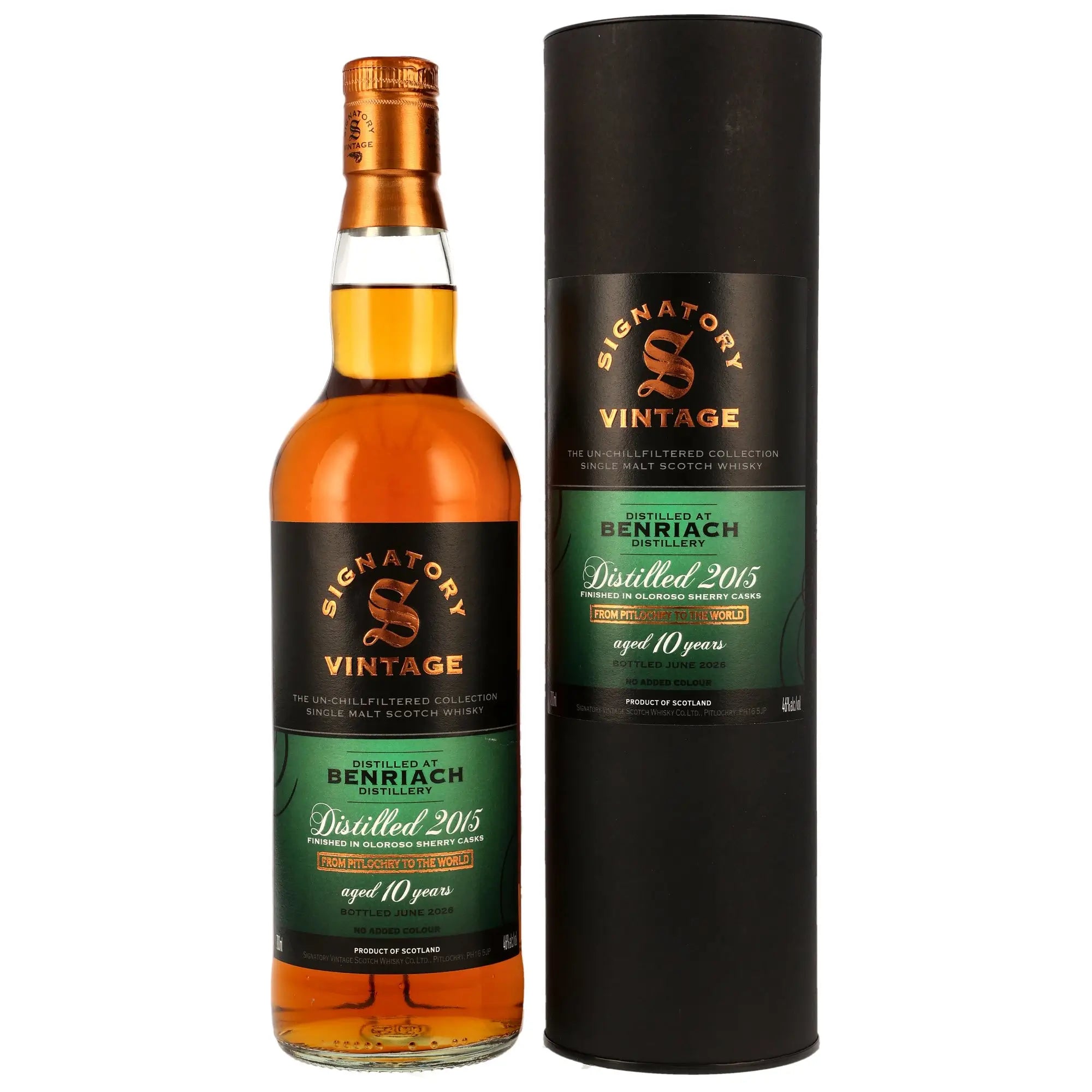 Benriach Un-Chillfiltered 10 Jahre 2015/2026 Whisky von Signatory Vintage