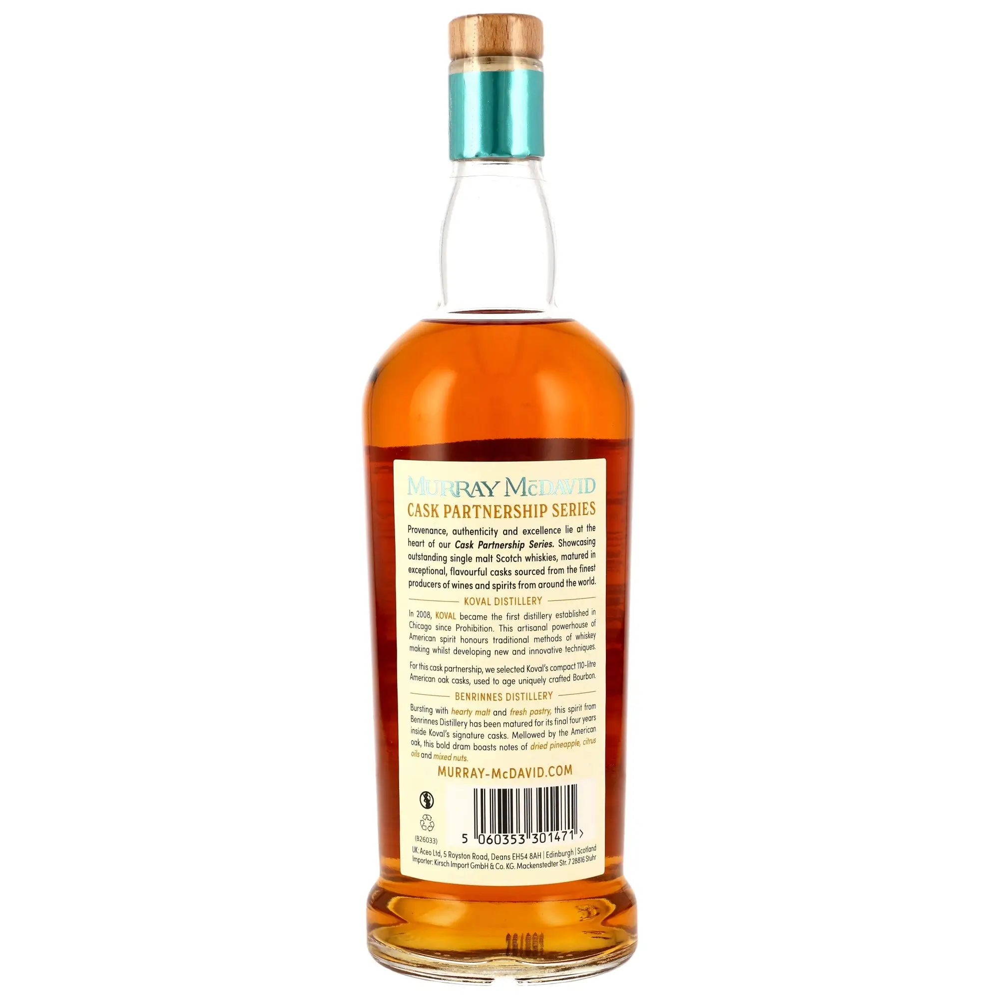 Benrinnes Cask Partnership Koval Bourbon Cask 9 Jahre 2016/2026 Scotch Whisky