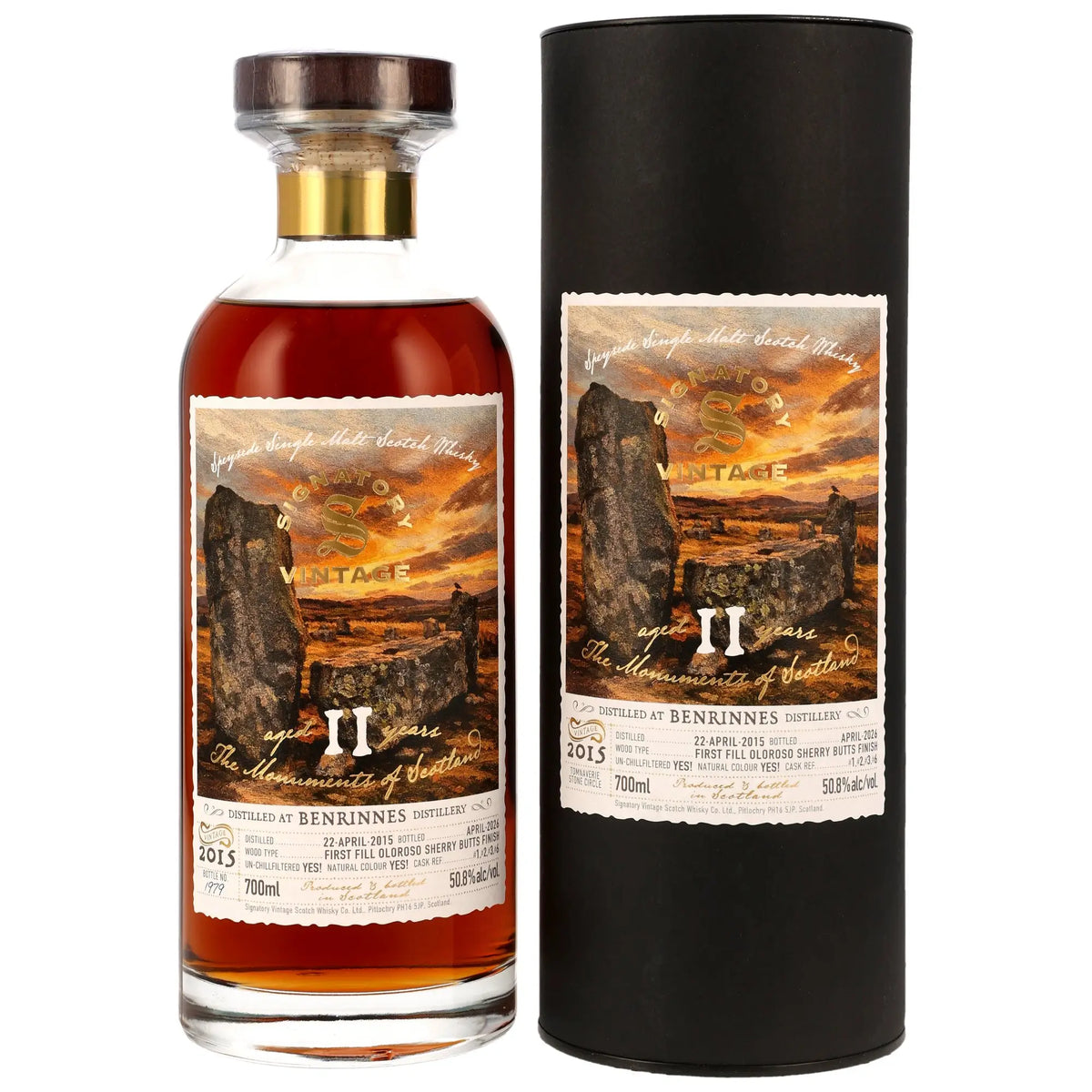 Benrinnes Monuments of Scotland 11 Jahre 2015/2026 Whisky von Signatory Vintage