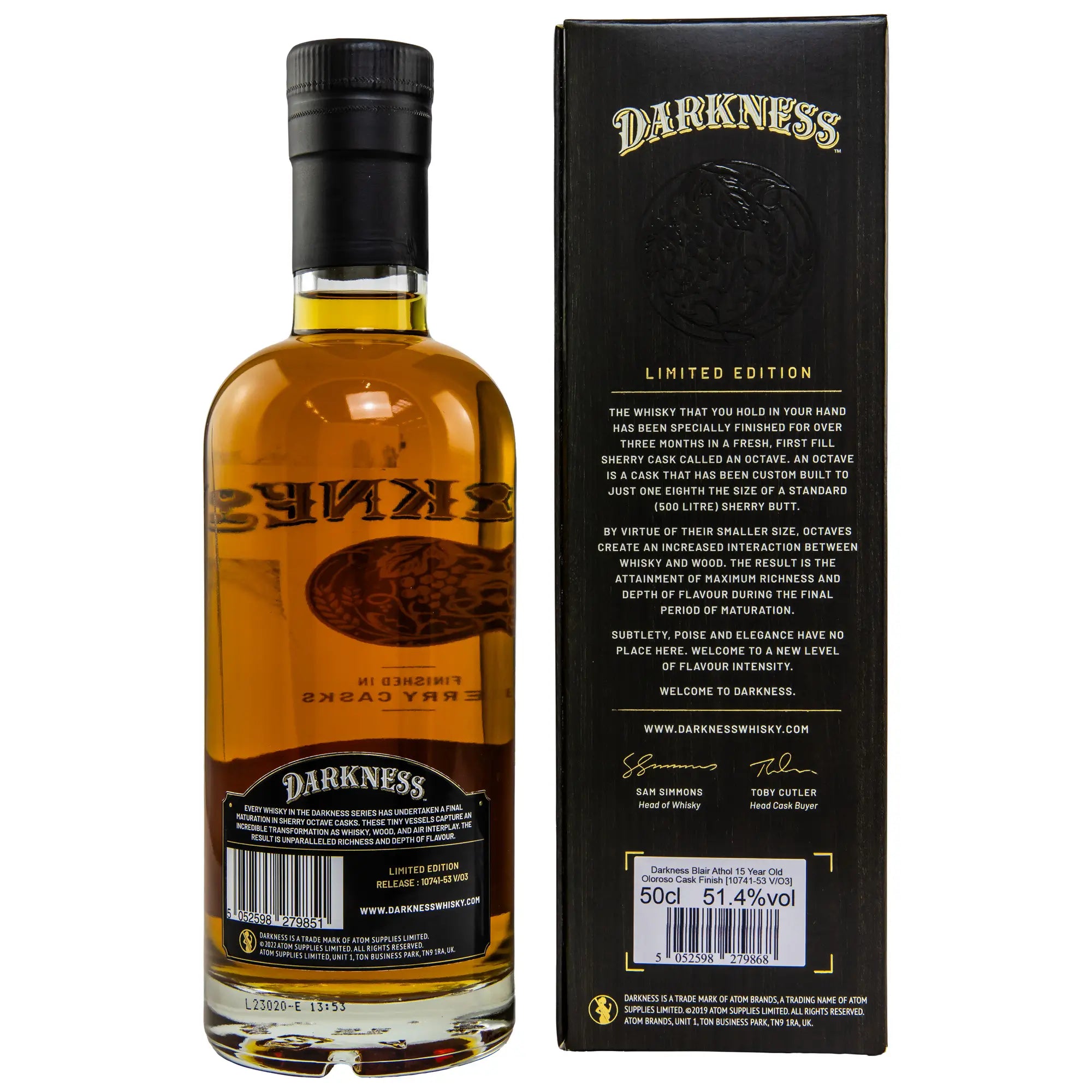 Blair Athol Darkness 15 Jahre Highland Single Malt Scotch Whisky