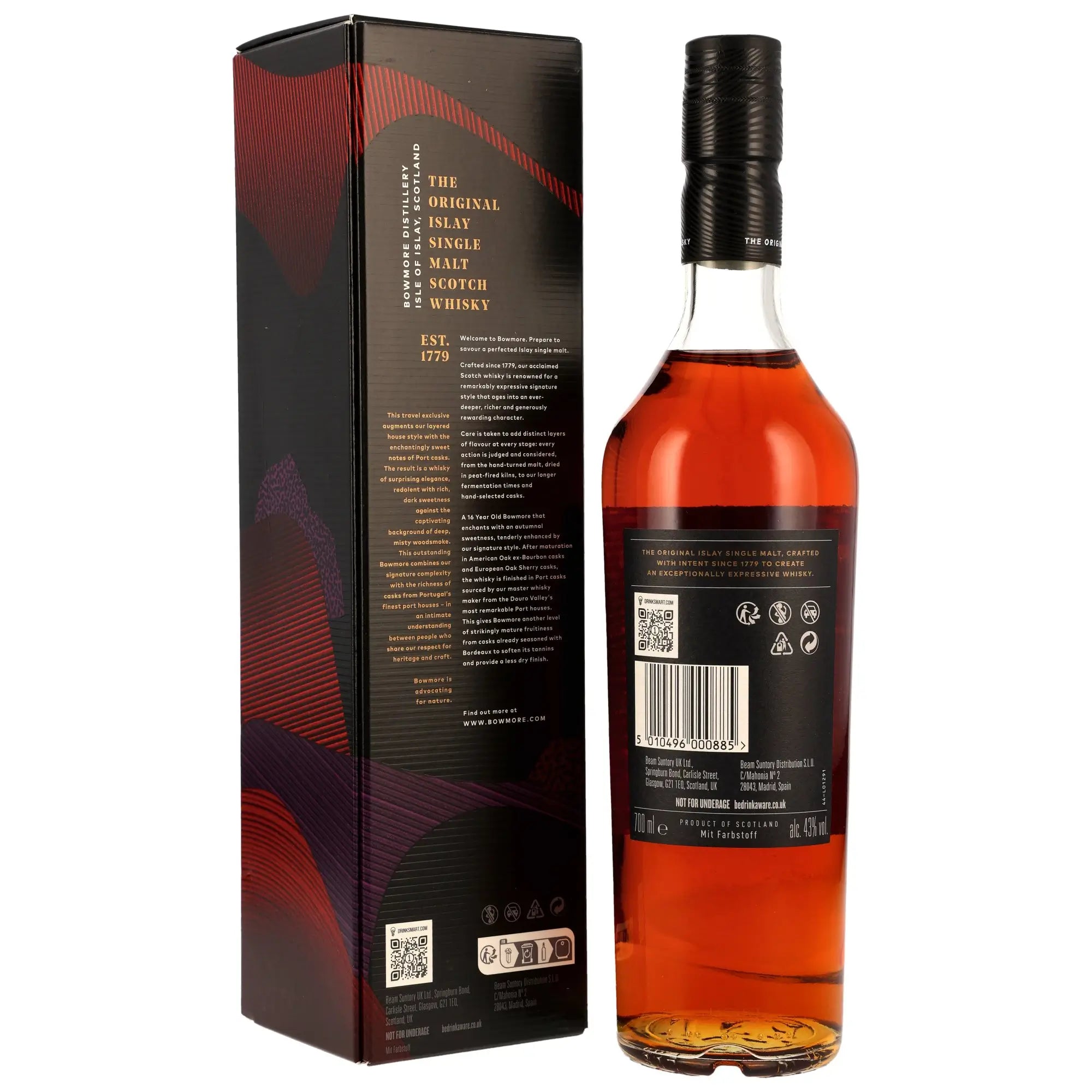 Bowmore Ruby Port Cask Finish 16 Jahre Islay Whisky