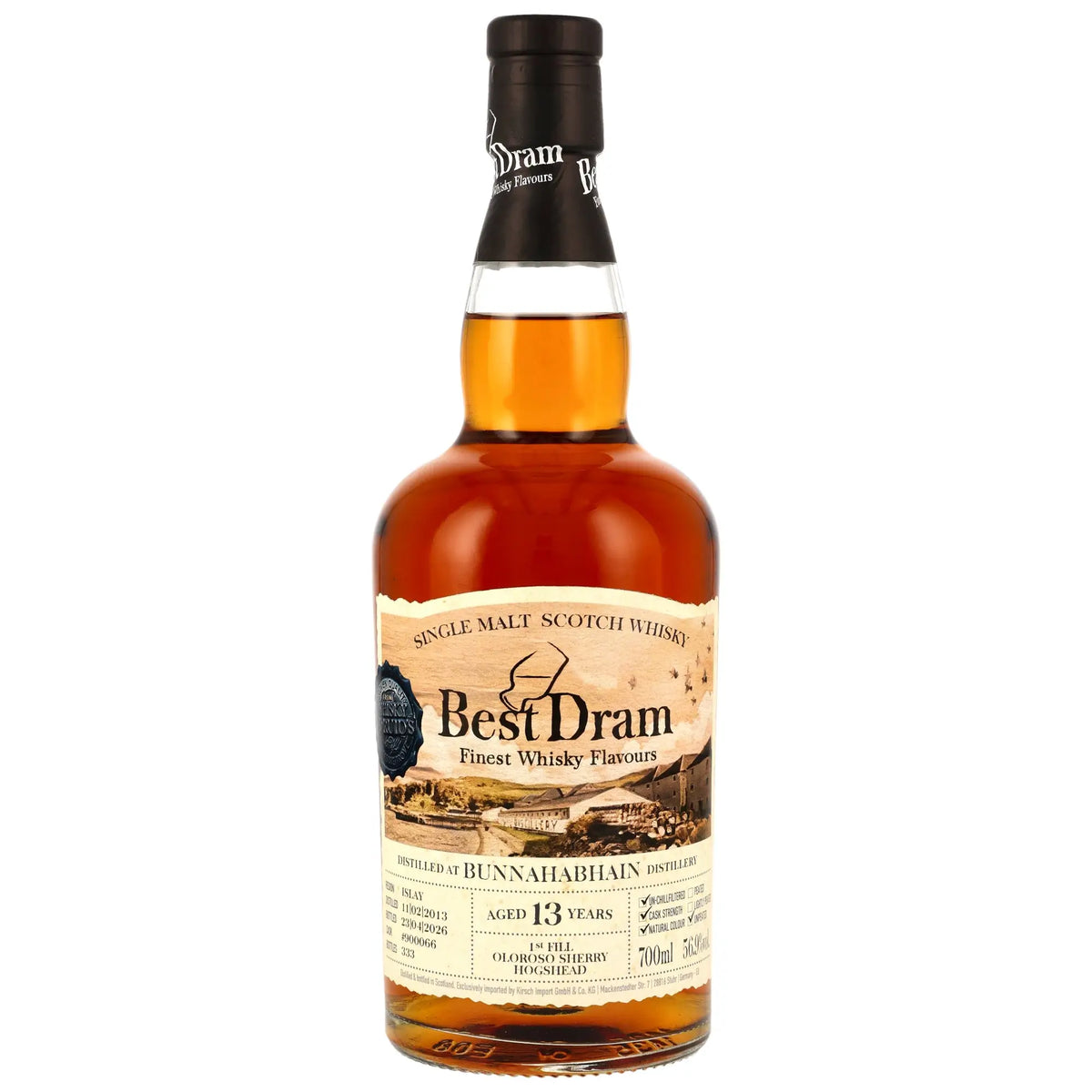 Bunnahabhain Best Dram 13 Jahre 2013/2026 Islay Whisky vom unabhängigen Abfüller Whisky Druid