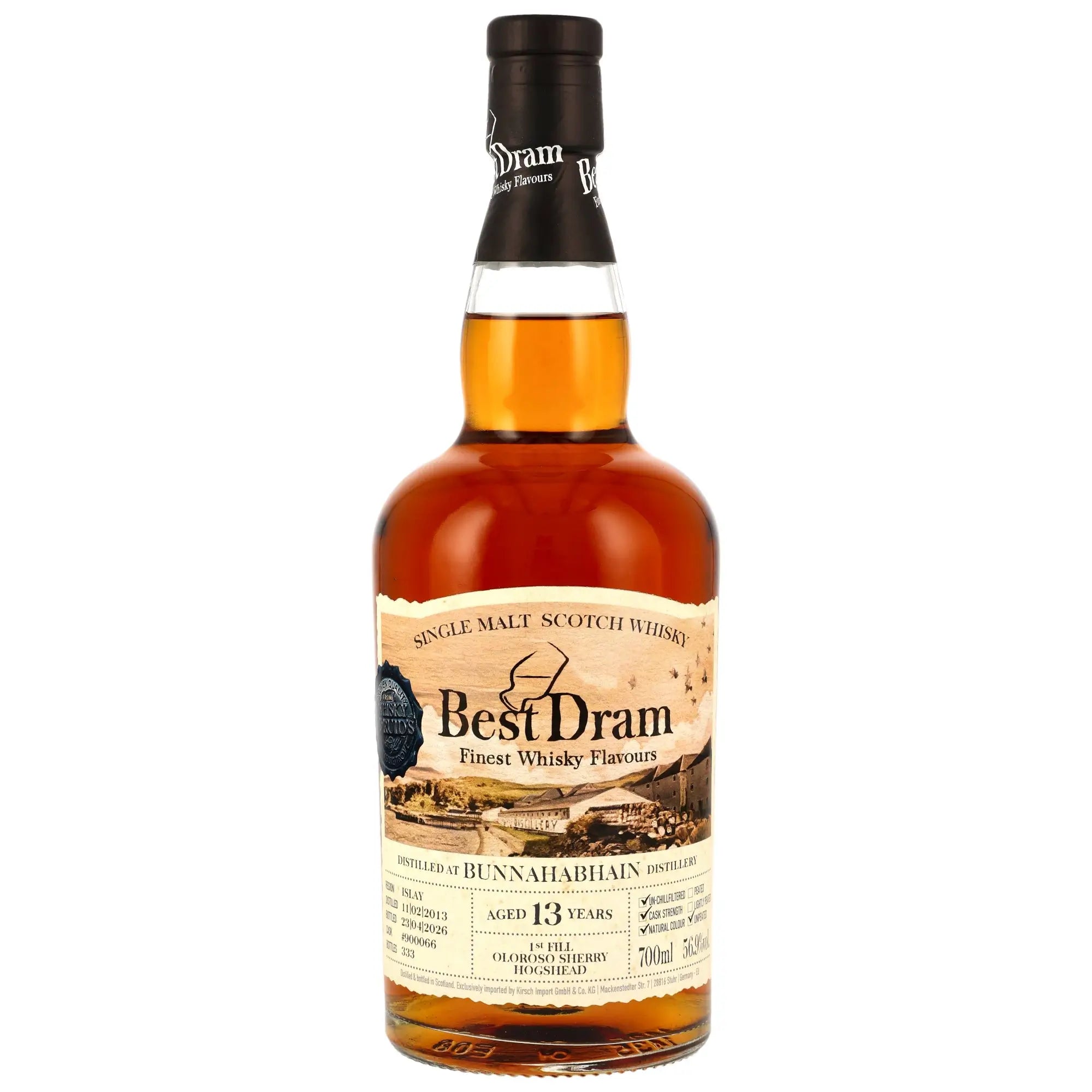 Bunnahabhain Best Dram 13 Jahre 2013/2026 Islay Whisky vom unabhängigen Abfüller Whisky Druid