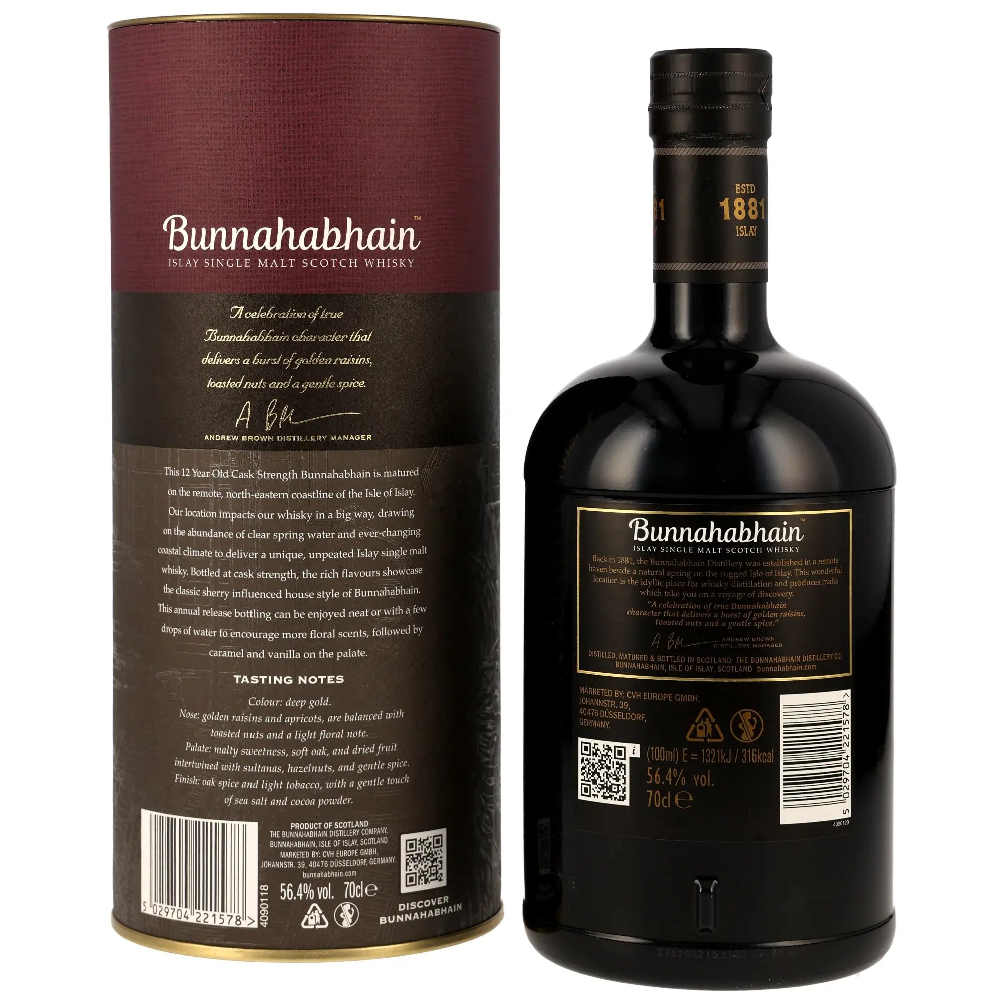 Bunnahabhain Cask Strength 12 Jahre 2025 Edition Islay Single Malt Whisky