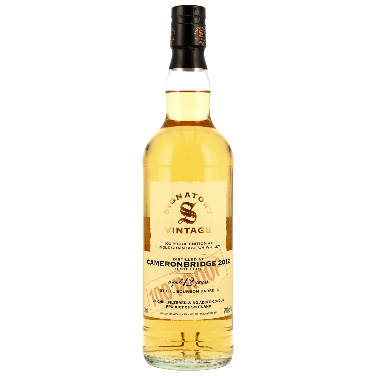 Cameronbridge 100 Proof Edition #1 12 Jahre 2012/2025 Speyside Single Grain Scotch Whisky