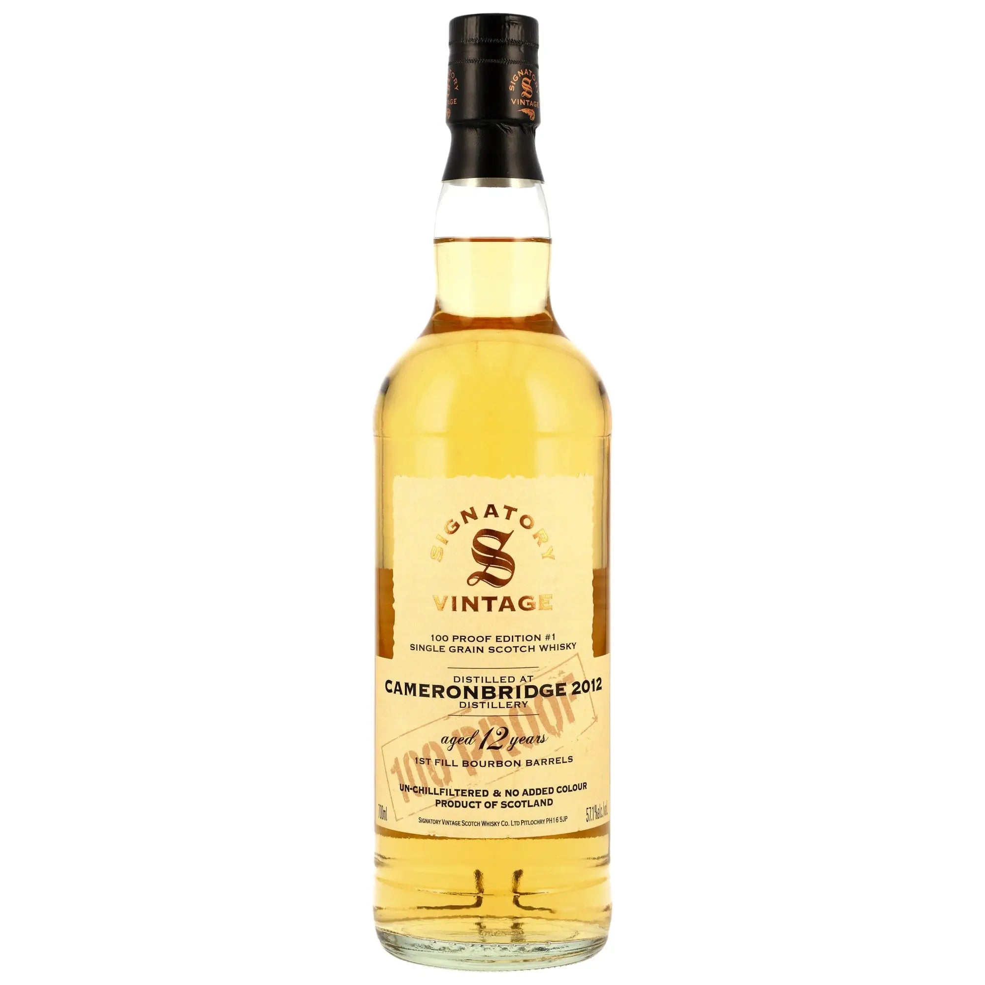 Cameronbridge 100 Proof Edition #1 12 Jahre 2012/2025 Speyside Single Grain Scotch Whisky
