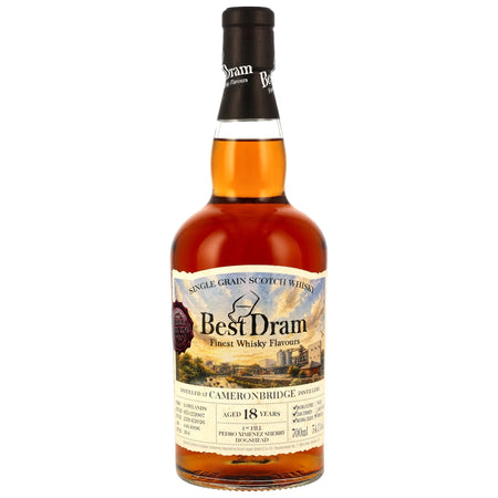 Cameronbridge Best Dram 18 Jahre 2007/2026 Lowland Single Grain Whisky von Whisky Druid