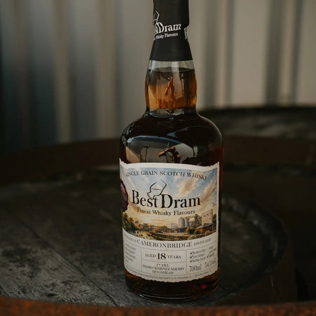 Cameronbridge Best Dram 18 Jahre 2007/2026 Lowland Single Grain Whisky von Whisky Druid