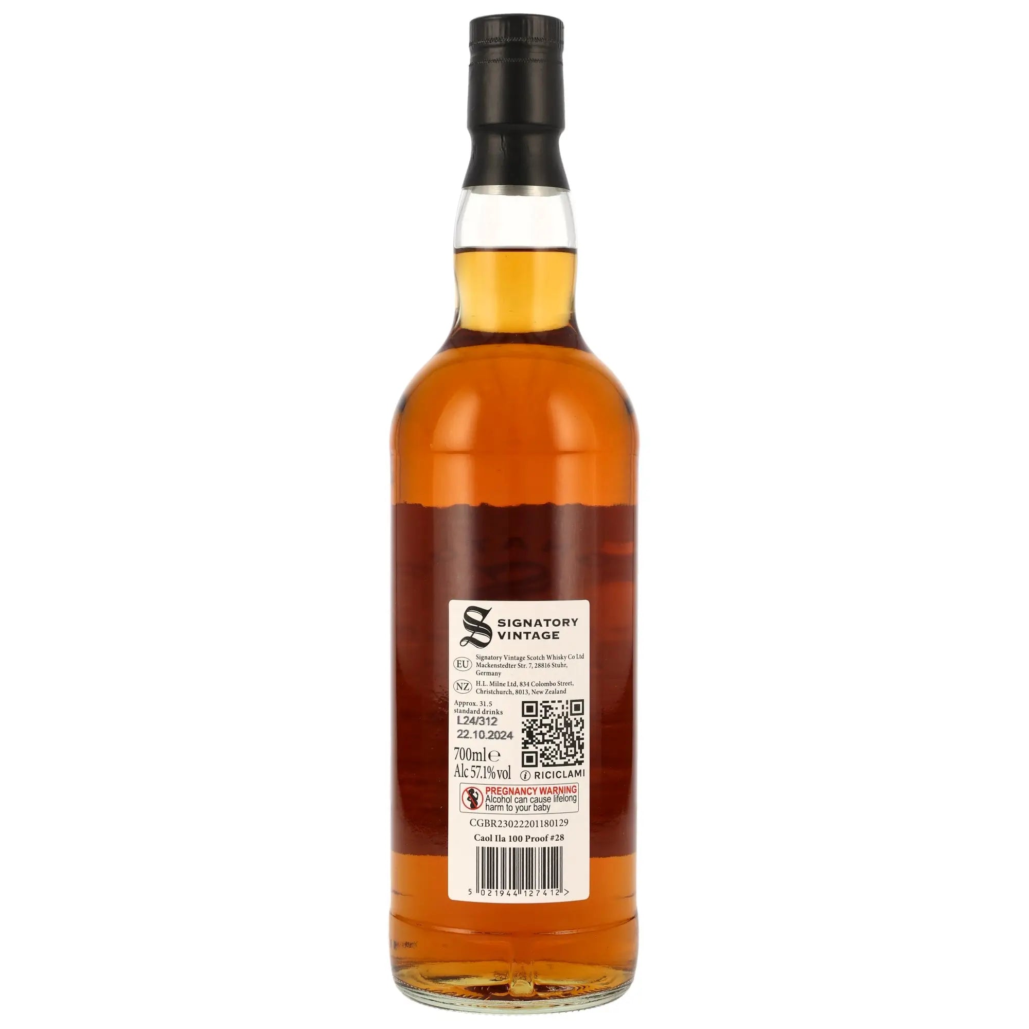 Caol Ila 100 Proof Edition #28 10 Jahre 2014/2024 Islay Single Malt Scotch Whisky