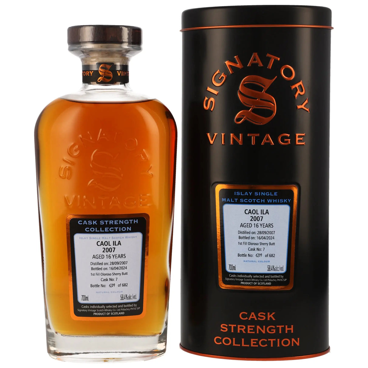 Caol Ila Cask Strength 16 Jahre 2007/2024 Islay Single Malt Scotch Whisky