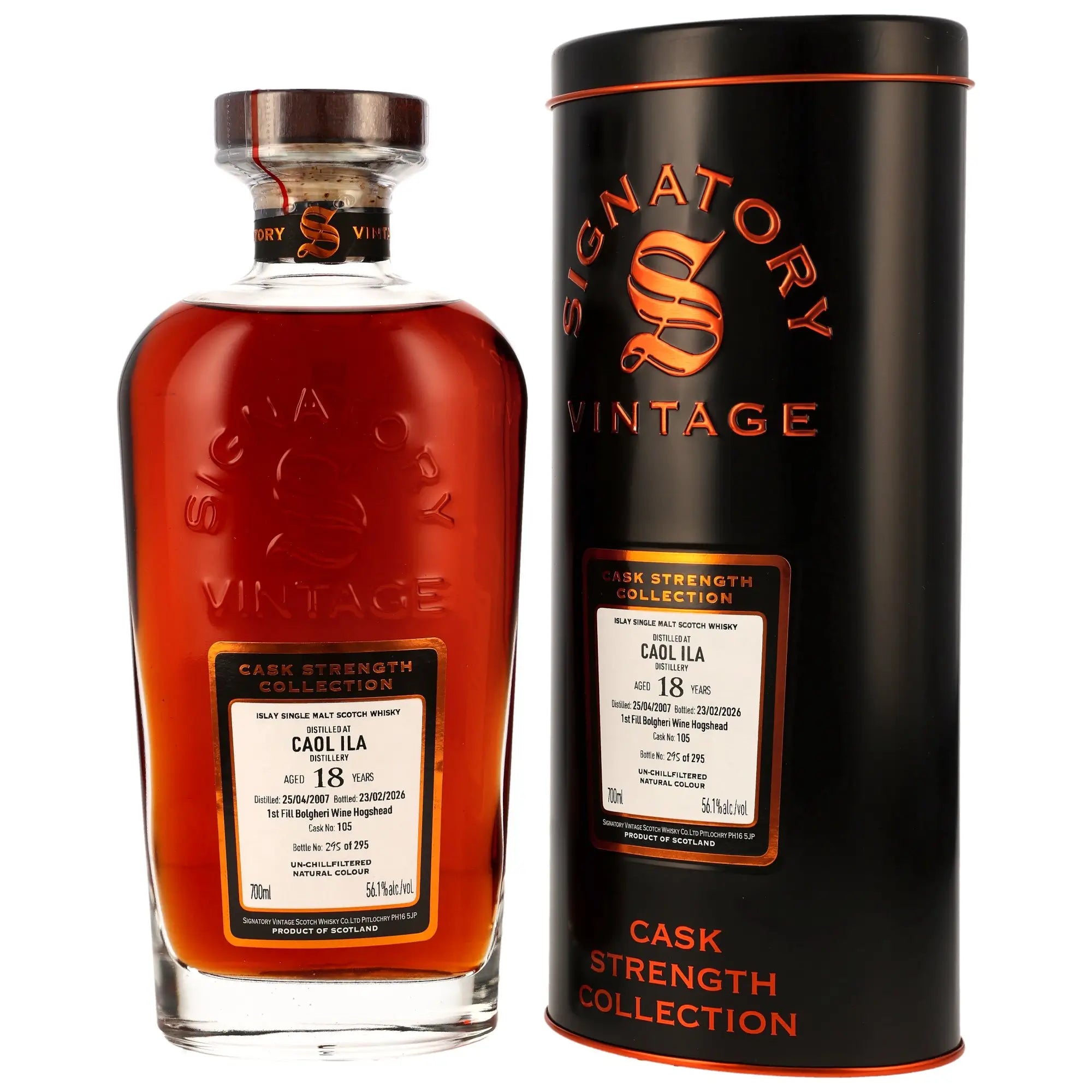 Caol Ila Cask Strength 18 Jahre 2007/2026 Whisky von Signatory Vintage