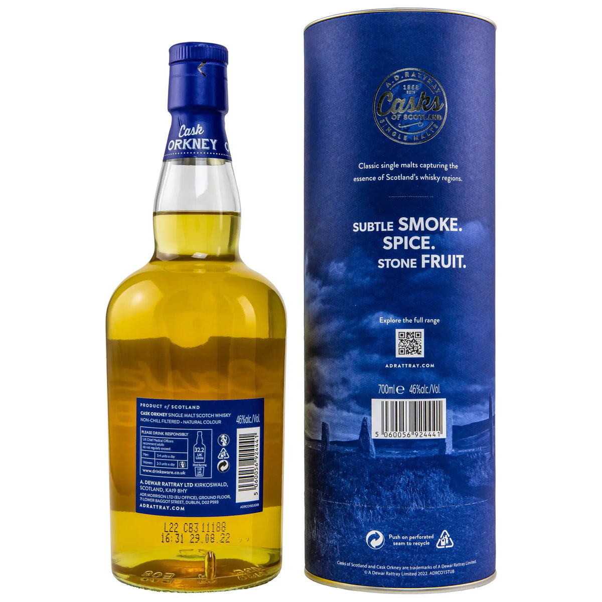 Cask Orkney 15 Jahre Single Malt Whisky von A.D. Rattray