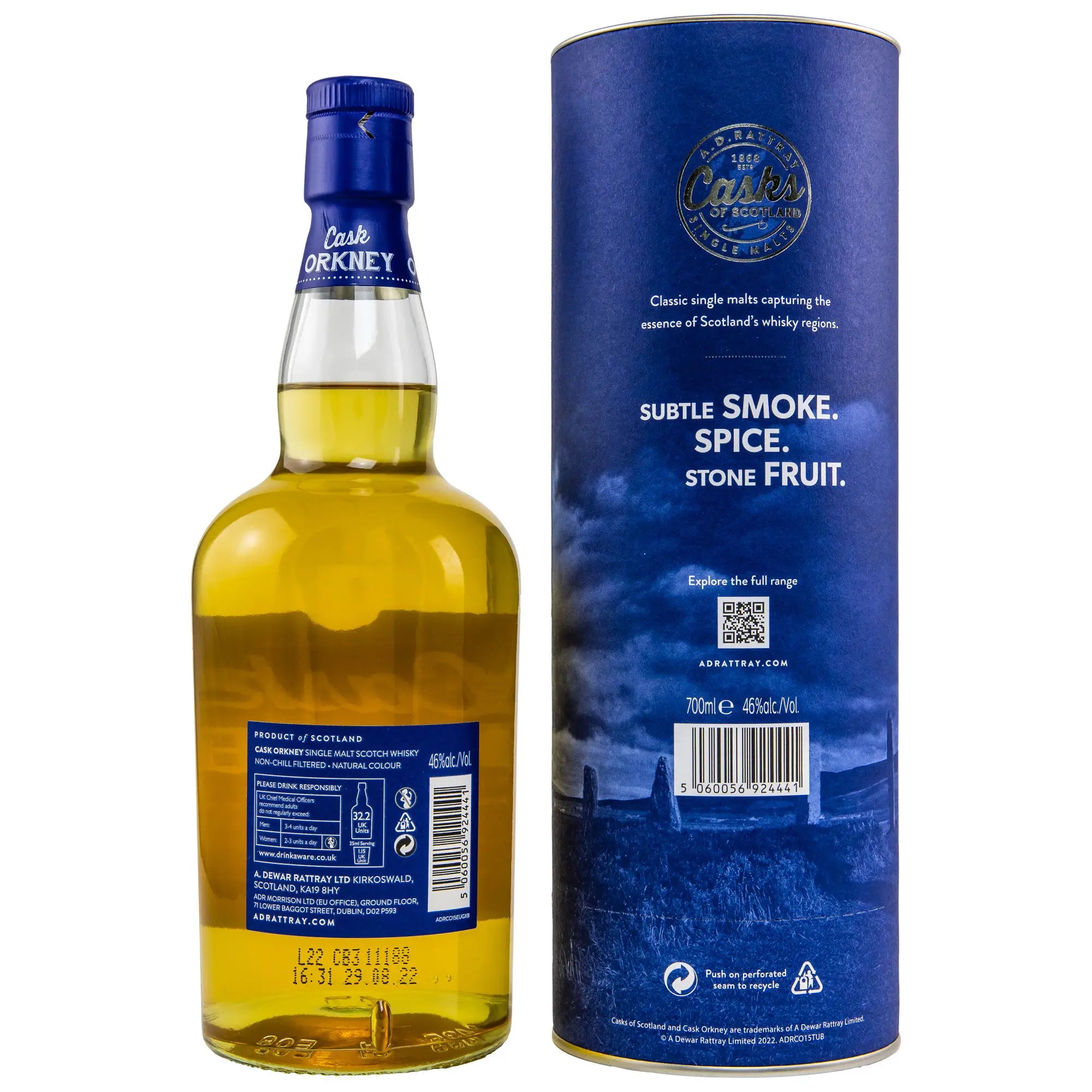 Cask Orkney 15 Jahre Single Malt Whisky von A.D. Rattray