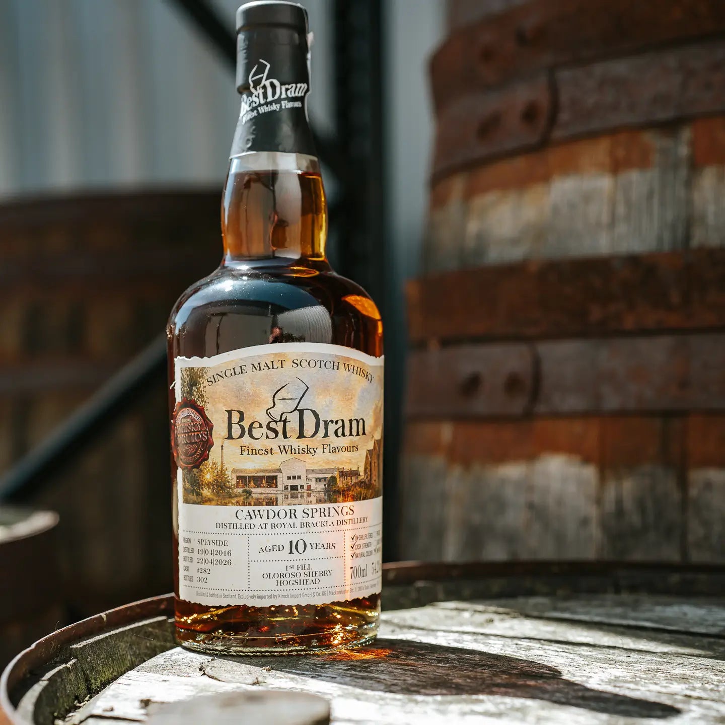 Cawdor Springs (Royal Brackla) 10 Jahre 2016/2026 Highland Whisky von Whisky Druid
